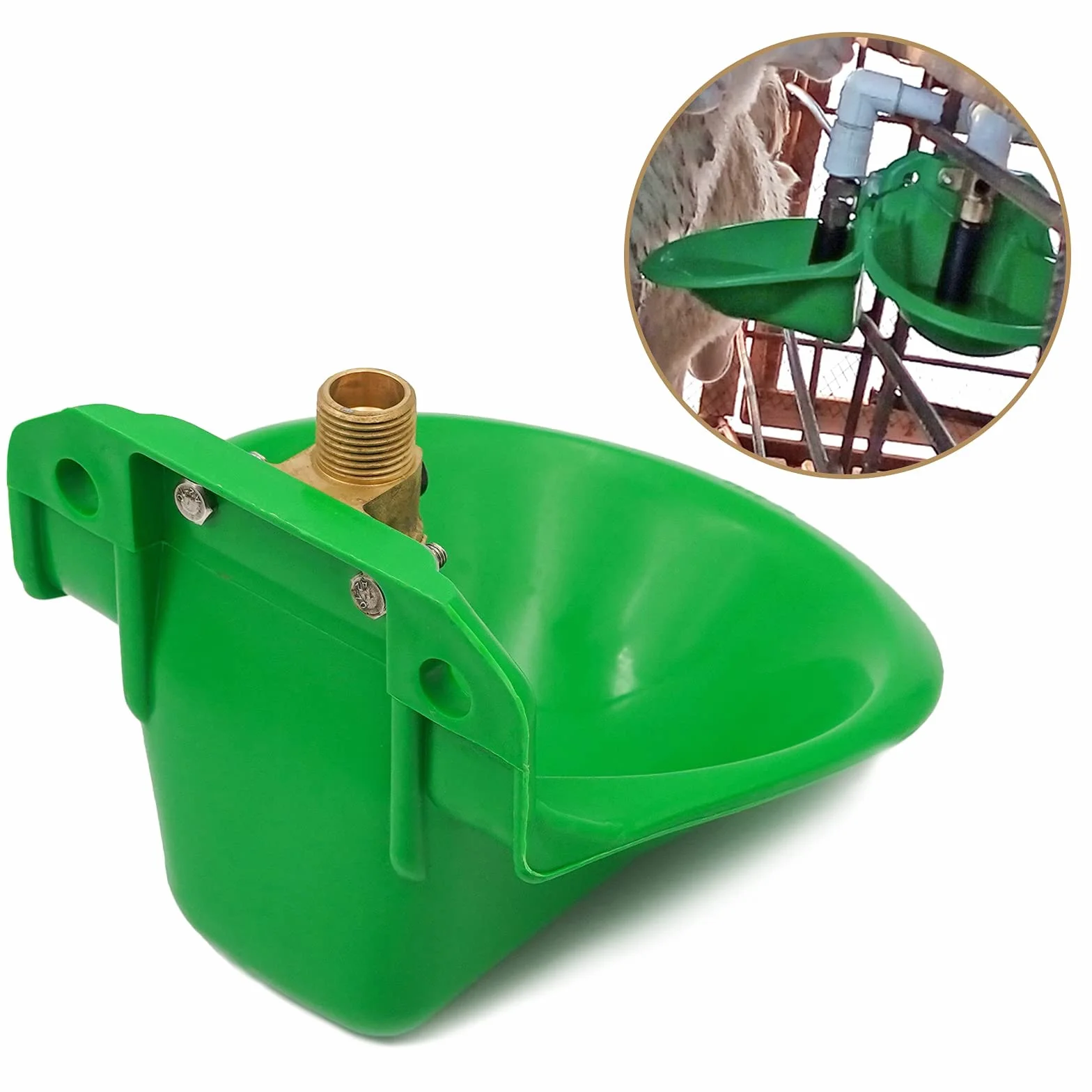 Abbeveratoio automatico per il bestiame, in plastica, per la fattoria, per l'alimentazione, per l'acqua, in plastica, per cani, bovini, capra, pecora, maiale