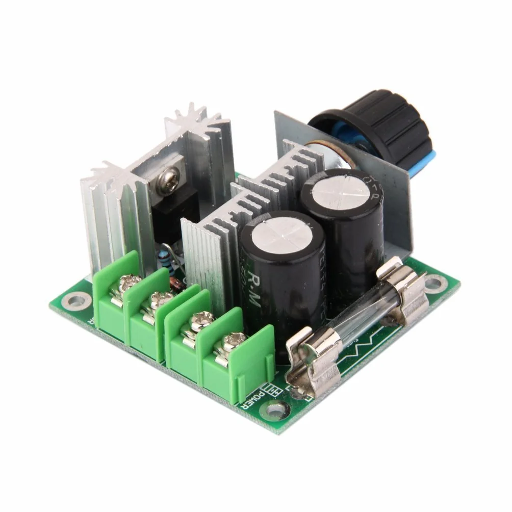 DollaTek Regolatore di velocità del Motore DC PWM 12V-40V 10A con manopola