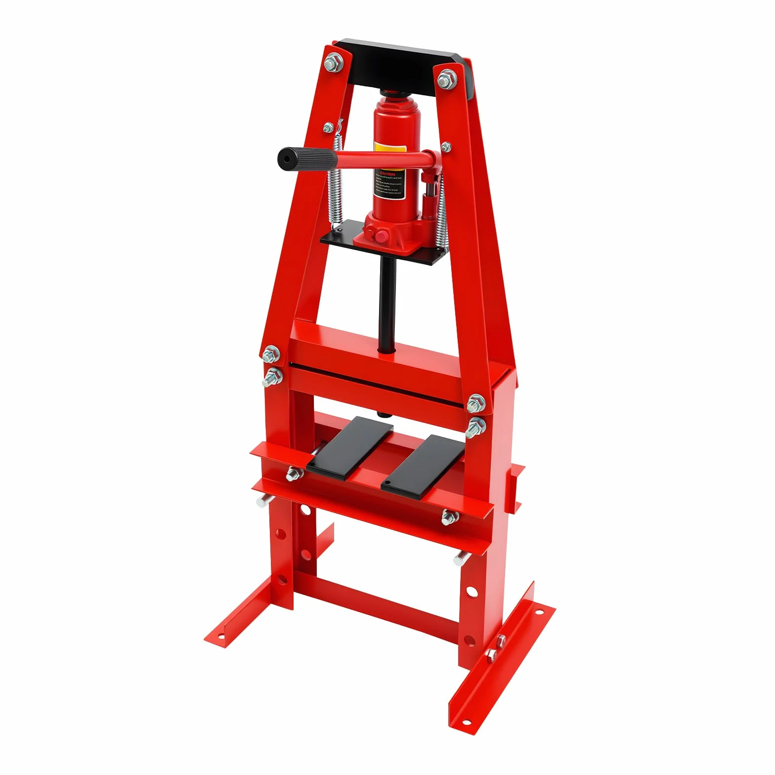 Pressa idraulica Officina 6 tonnellate, Pressa da officina idraulica per auto, Manuale Pressa idraulica Garage, Per la lavorazione dei metalli e riparazione auto, Impugnatura ergonomica