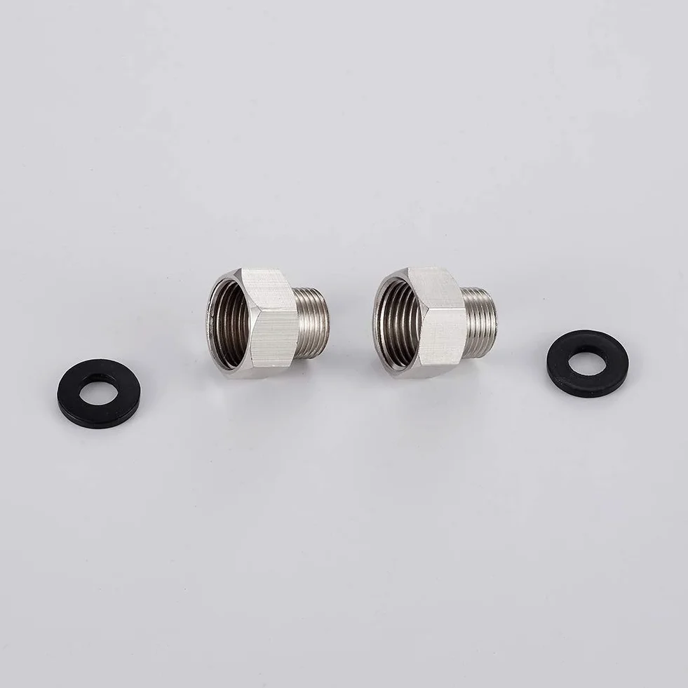 Ibergrif Riduttore Ottone G3/8" x G1/2" Raccordo Filettato Set 2 Pezzi