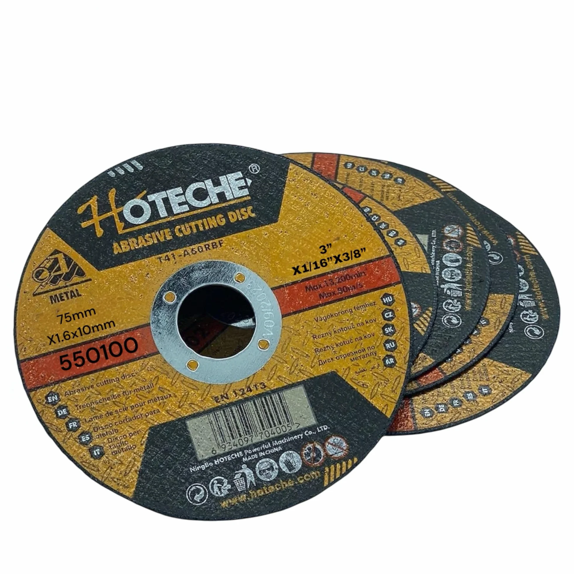 Topolenashop 5 Dischi da Taglio 75 mm per Ferro Metallo Acciaio – Ultra Sottili 1/16''x3/8'', Max 20.300 RPM, Dischi per Smerigliatrice Angolare Materiali Ferrosi | 550100