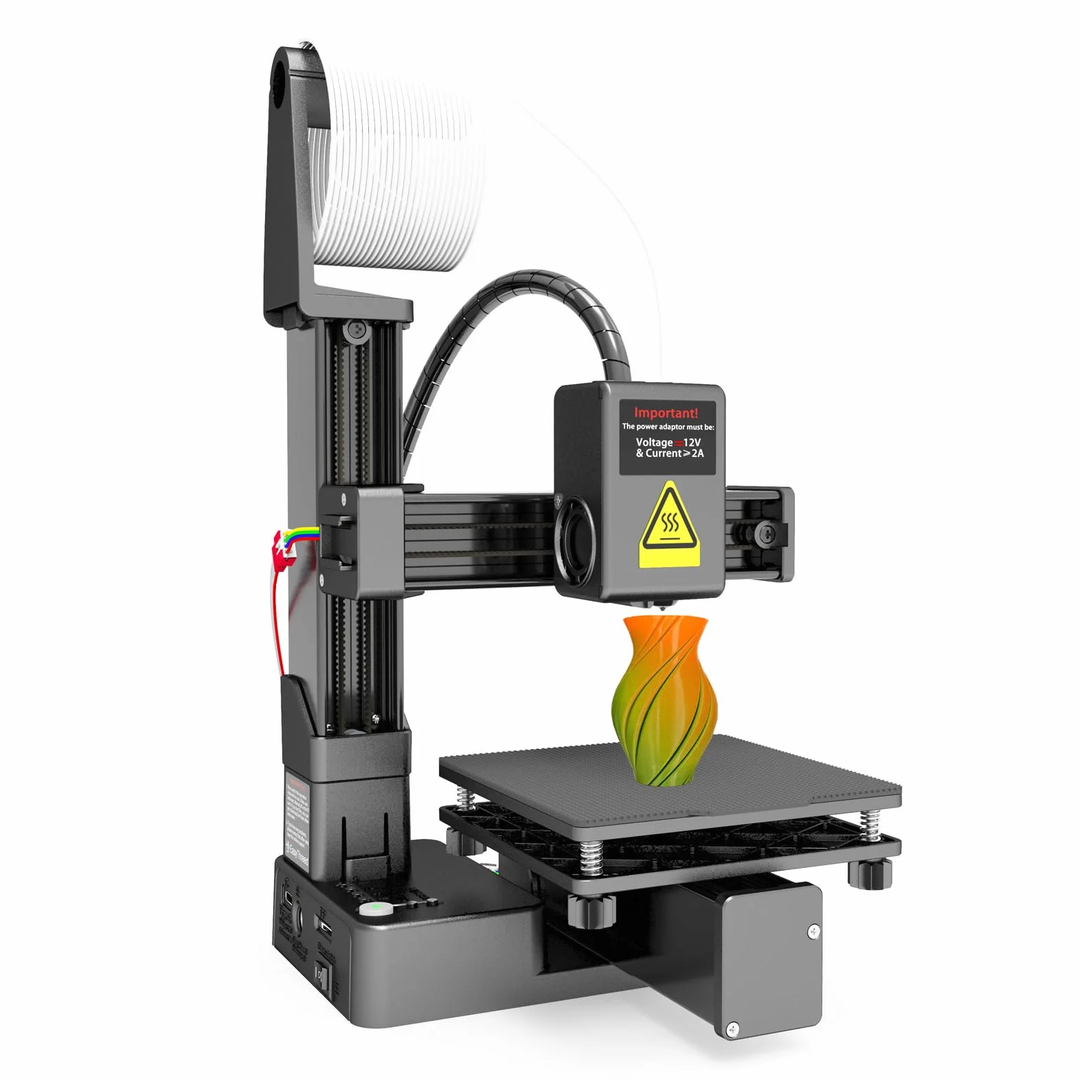 Stampante 3D di Stampa 3D da Mm per Principianti con Filamento TPU PLA da 1,75 Mm, Supporta PC o OS X, Facile da Usare, Silenziosa, Portatile, Rimovibile Piattaforma