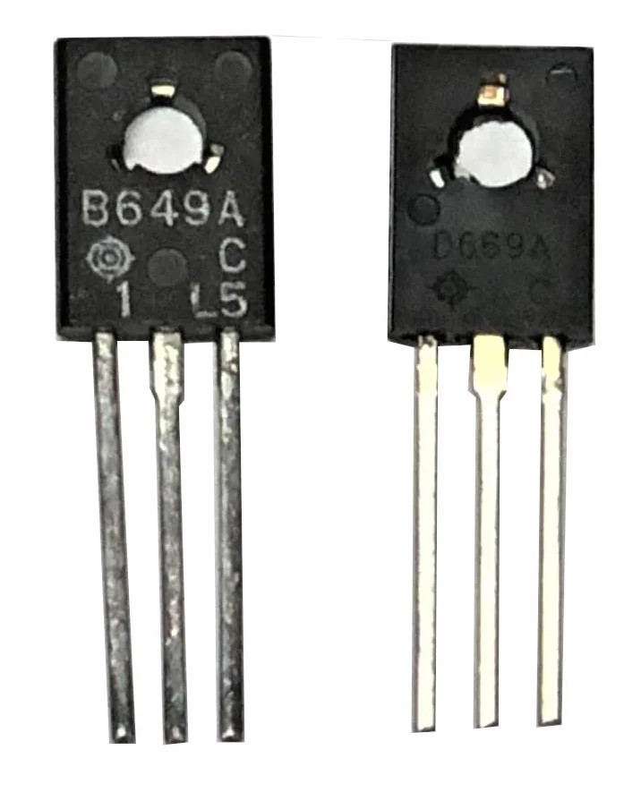 Transistor BJT PNP NPN 2SB649A 2SD669A TO-126
