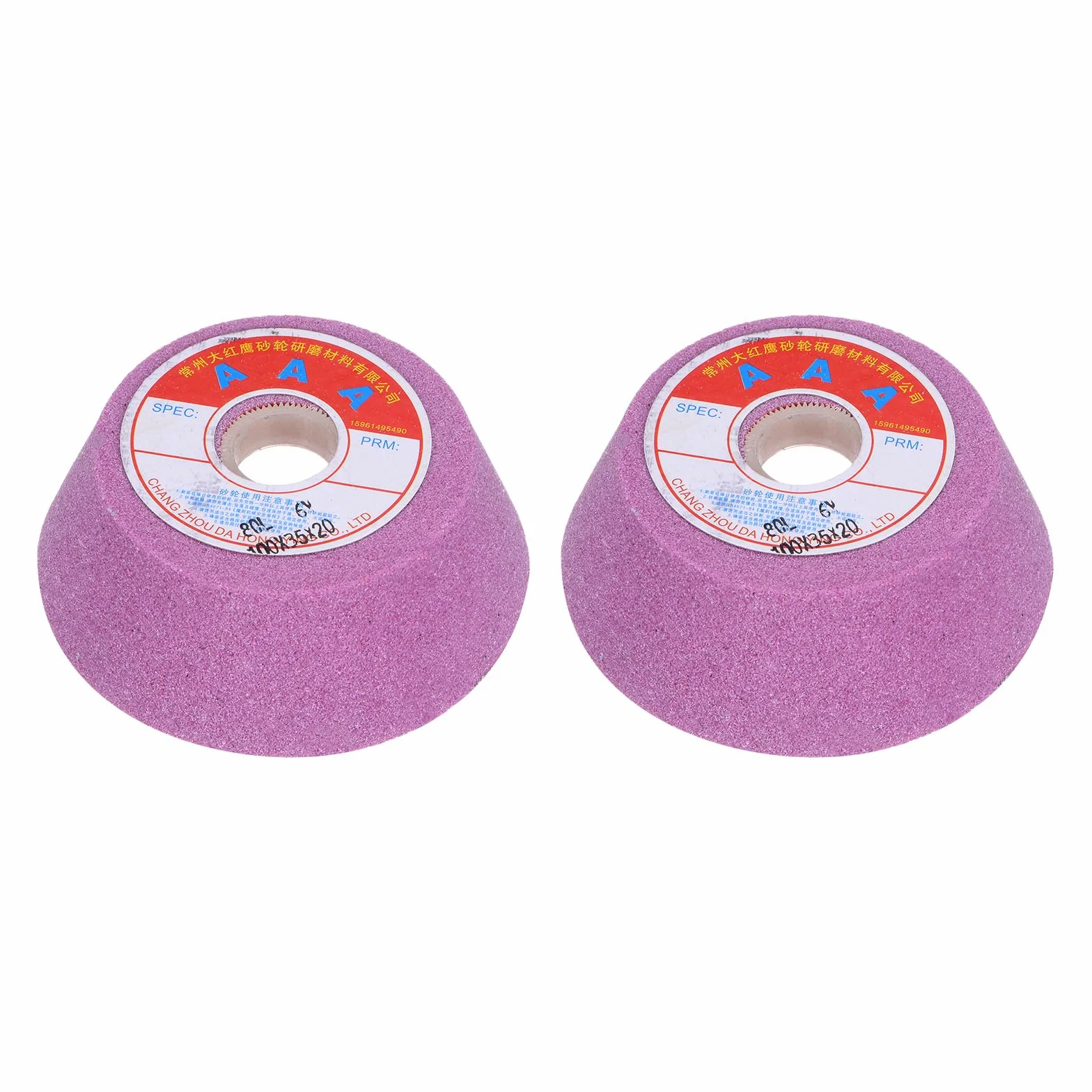 QUARKZMAN 2pz 4 Pollici Svasatura Tazza Mola 80 Grana Rosa Ossido di Alluminio Pa Rettifica Superficiale Utensili in Ceramica