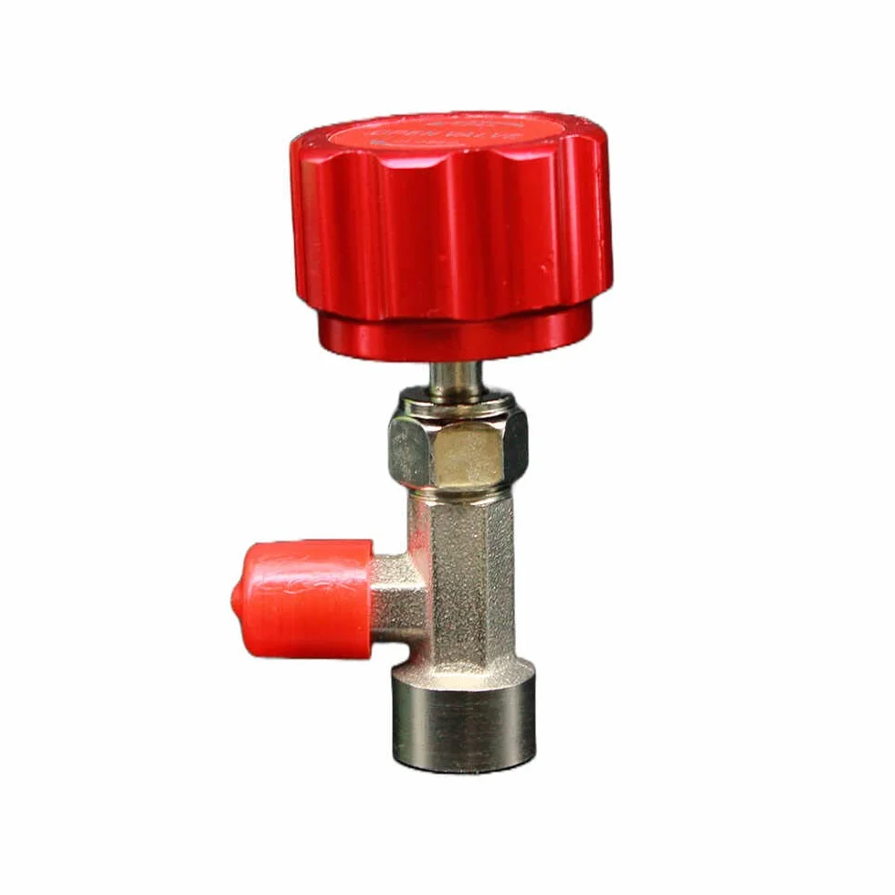 Chiave rinforzata dosatrice bottiglie gas organico GASICA 1/2 Ingresso con perforazione Uscita 1/4
