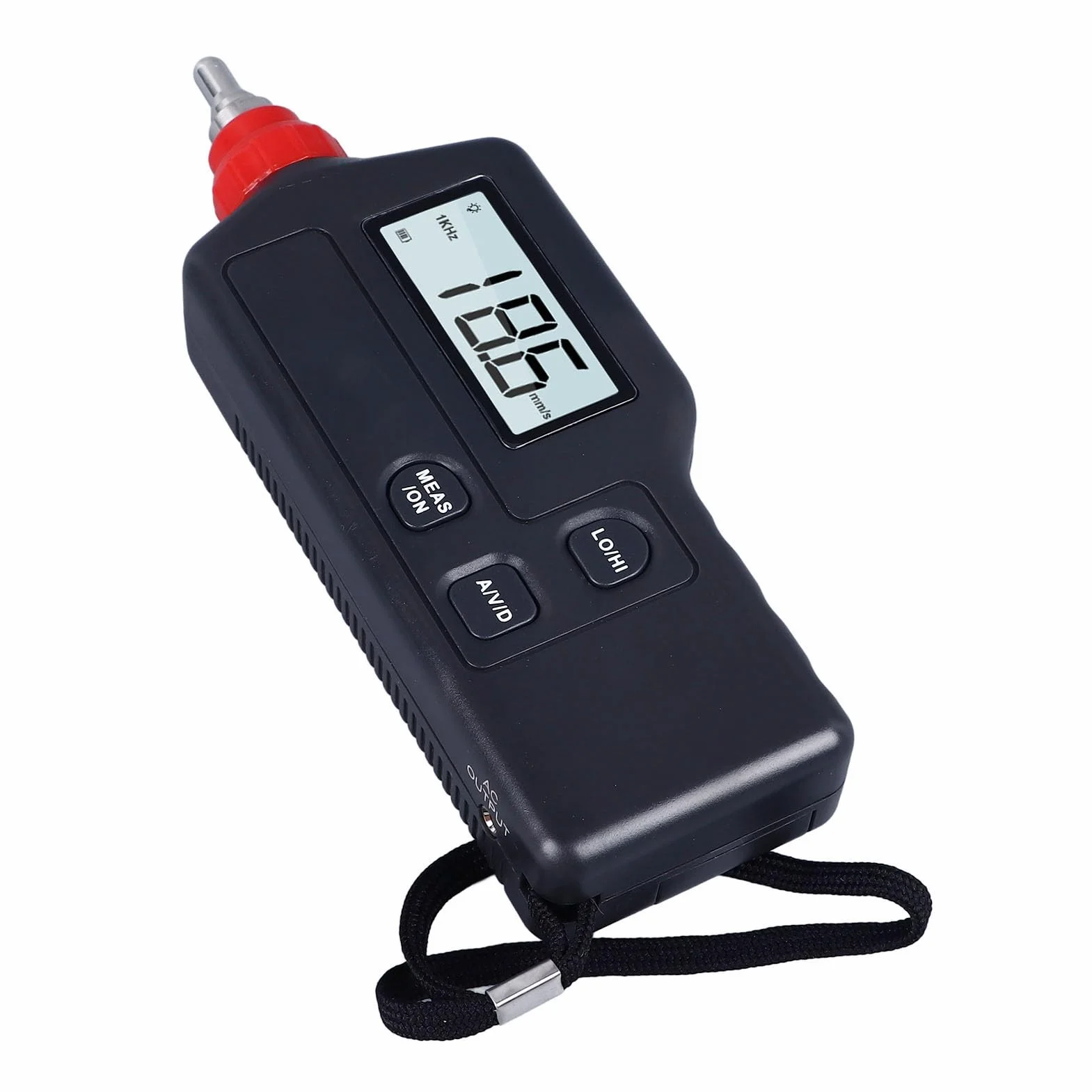 Misuratore di Vibrazioni Digitale, Vibrometro Multifunzionale Ad Alta Precisione, Materiale ABS, Compatto e Portatile, per la Produzione di Macchinari, Metallurgia Energetica