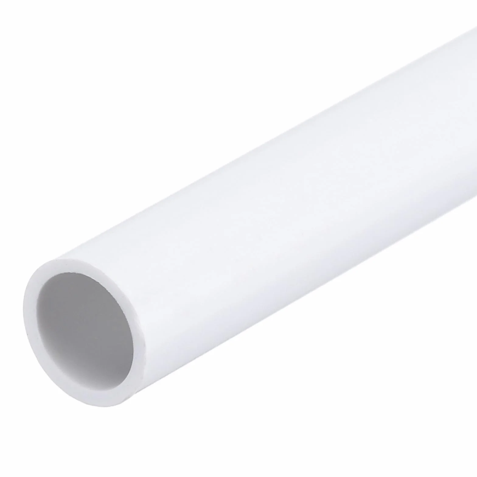 QUARKZMAN Tubo Rigido Rotondo in PVC 8mm ID 10mm OD 8" Lunghezza Bianco ad Alta Resistenza per Tubi d'Acqua, Artigianato, Guaina Cavi