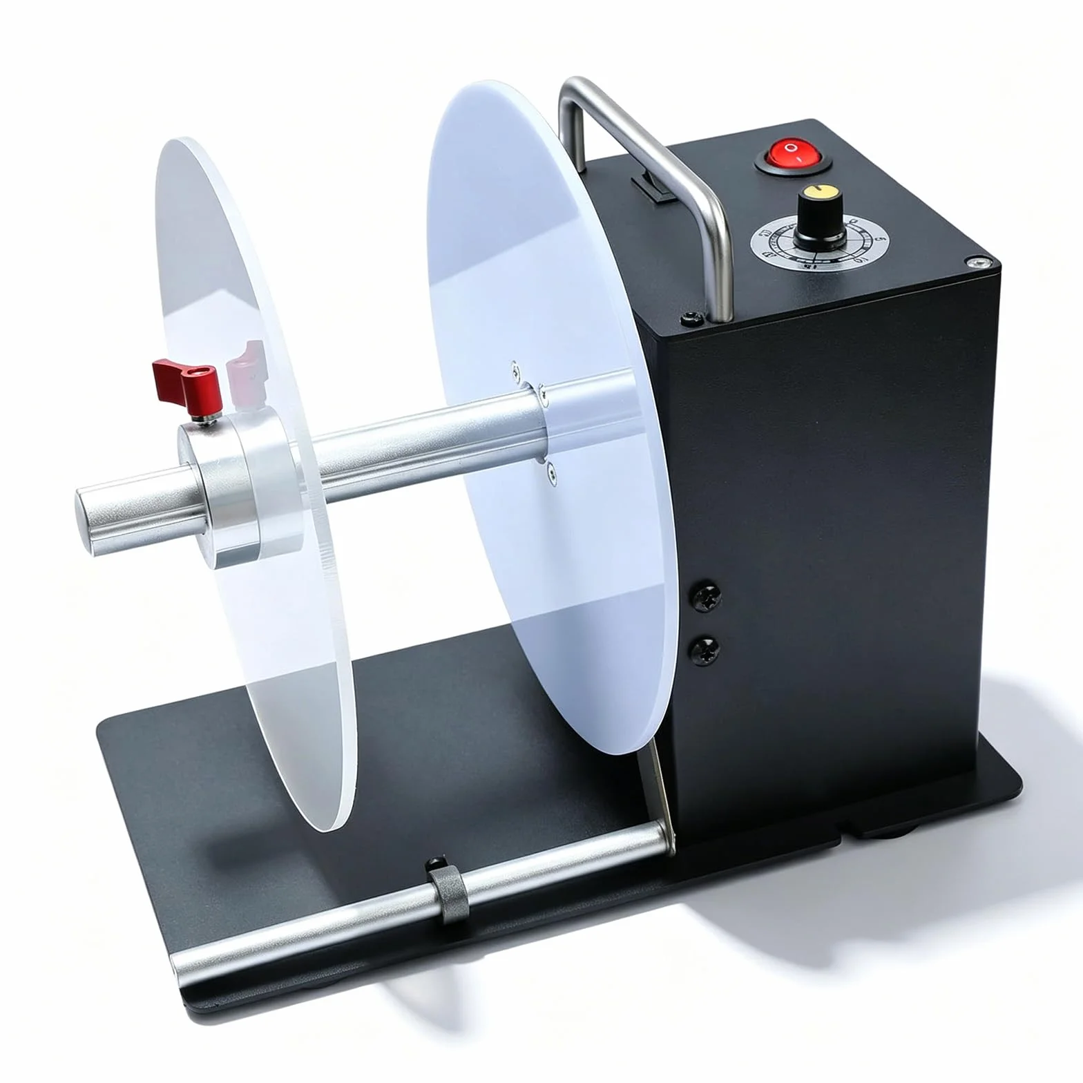 Macchina riavvolgitrice automatica for etichette, riavvolgitore for etichette a velocità regolabile, con supporto for anima da 1"/1,5"/3", larghezza massima etichetta 4,72"/diametro 7,87"