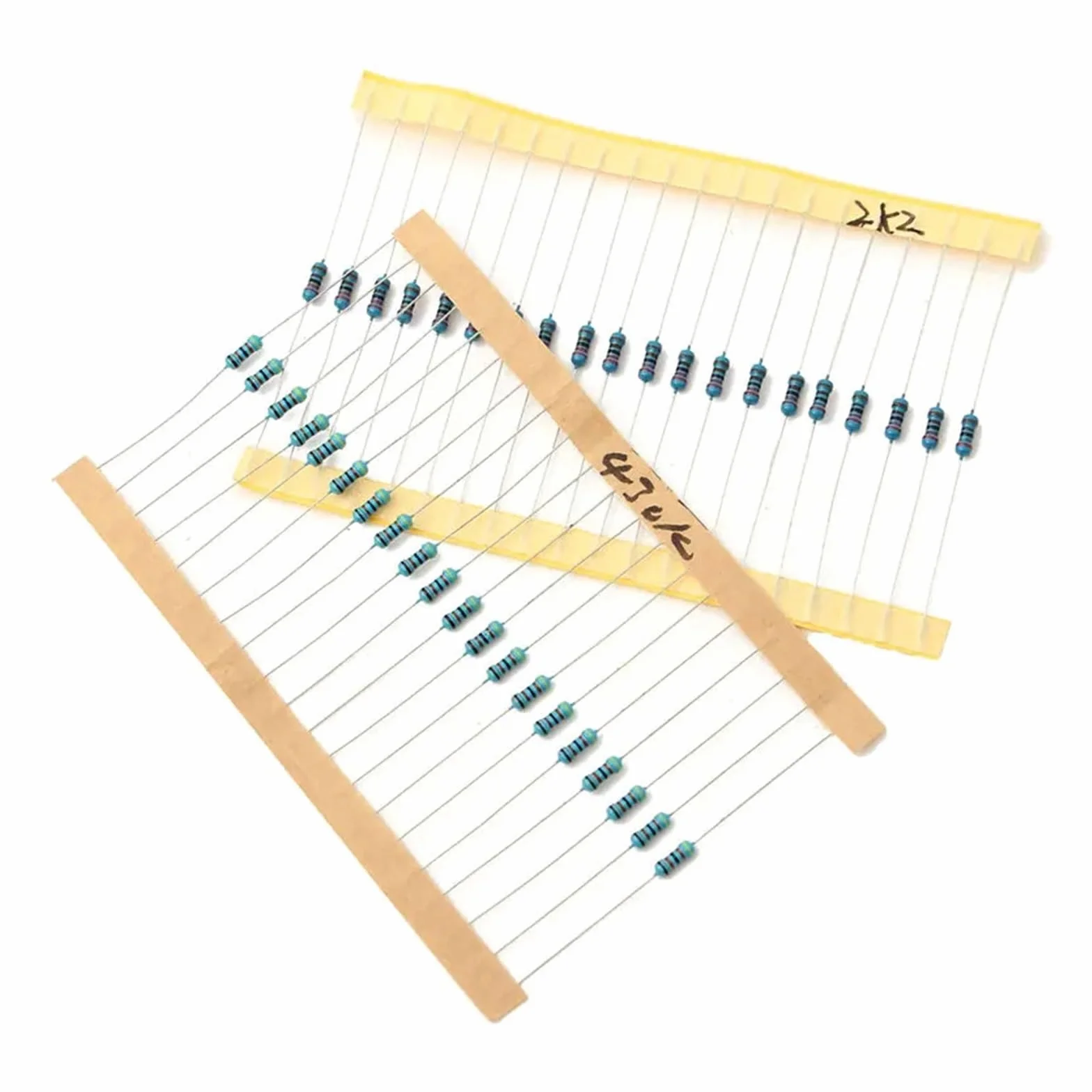 Kit Assortito di resistori a Film Metallico da 3120 Pezzi 156 Valore 1/4 Watt, Confezione di Campioni di resistori 1% 1 ohm-10M Ohm Set di componenti elettronici Fai-da-Te