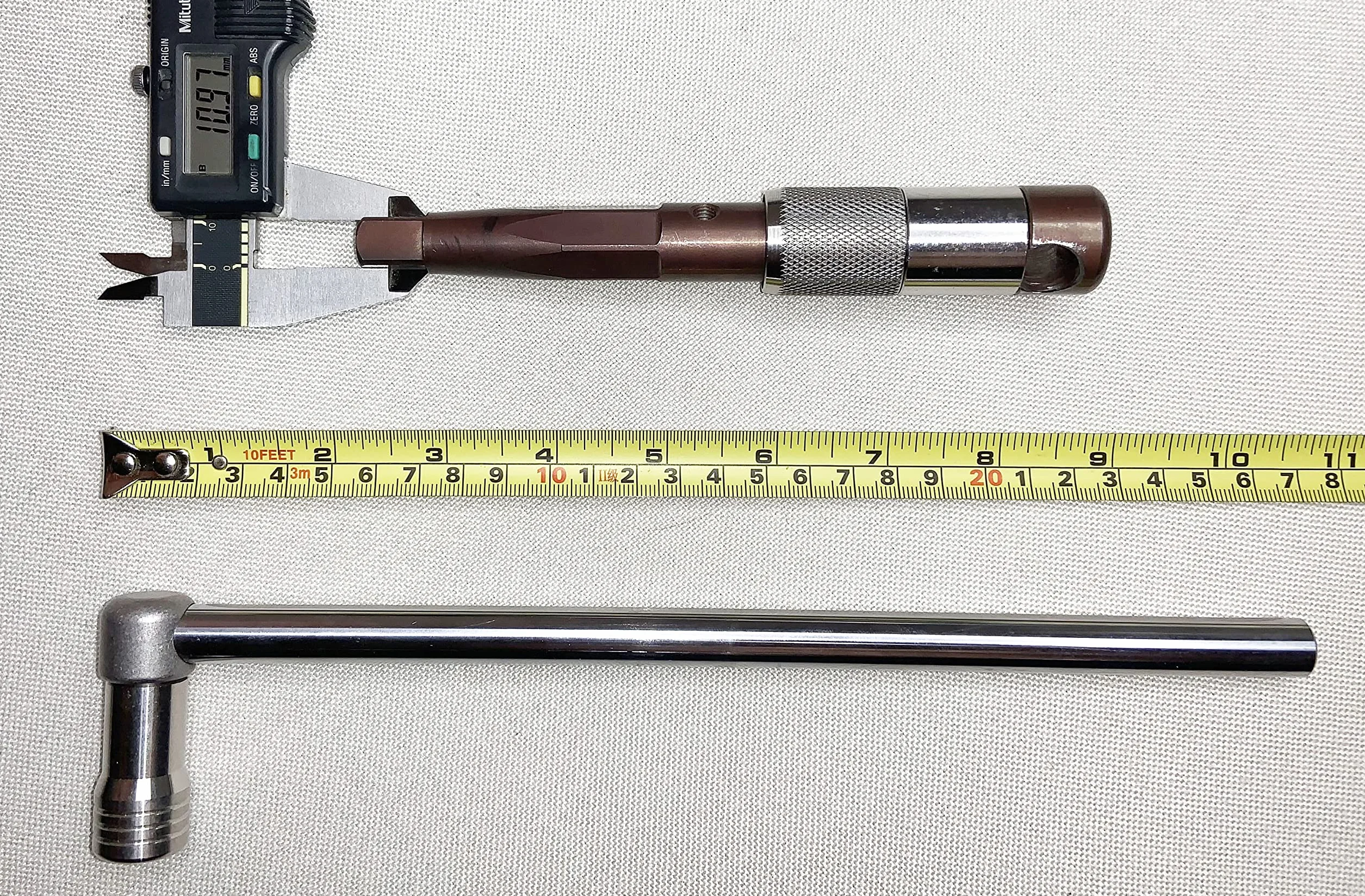 Chiave mandrino tornio, Toosmlie, 7/16 pollici, quadrato 11 mm, coppia regolabile, acciaio legato, forma a T, risparmio di manodopera veloce grande potenza, fresatrice di lavorazione