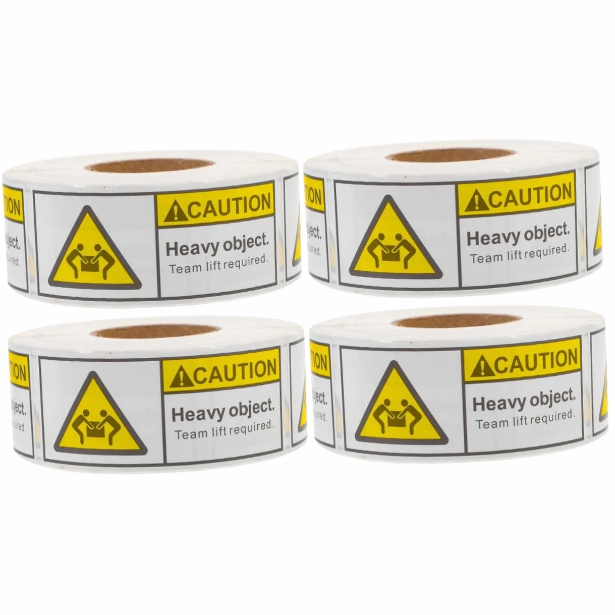 Gatuida 4rotoli Adesivi Avvertimento Sovraccarico Per Imballaggi Di Etichette Adesive Per Spedizione Sicurezza e Visibilità Per Spedizioni Pesanti