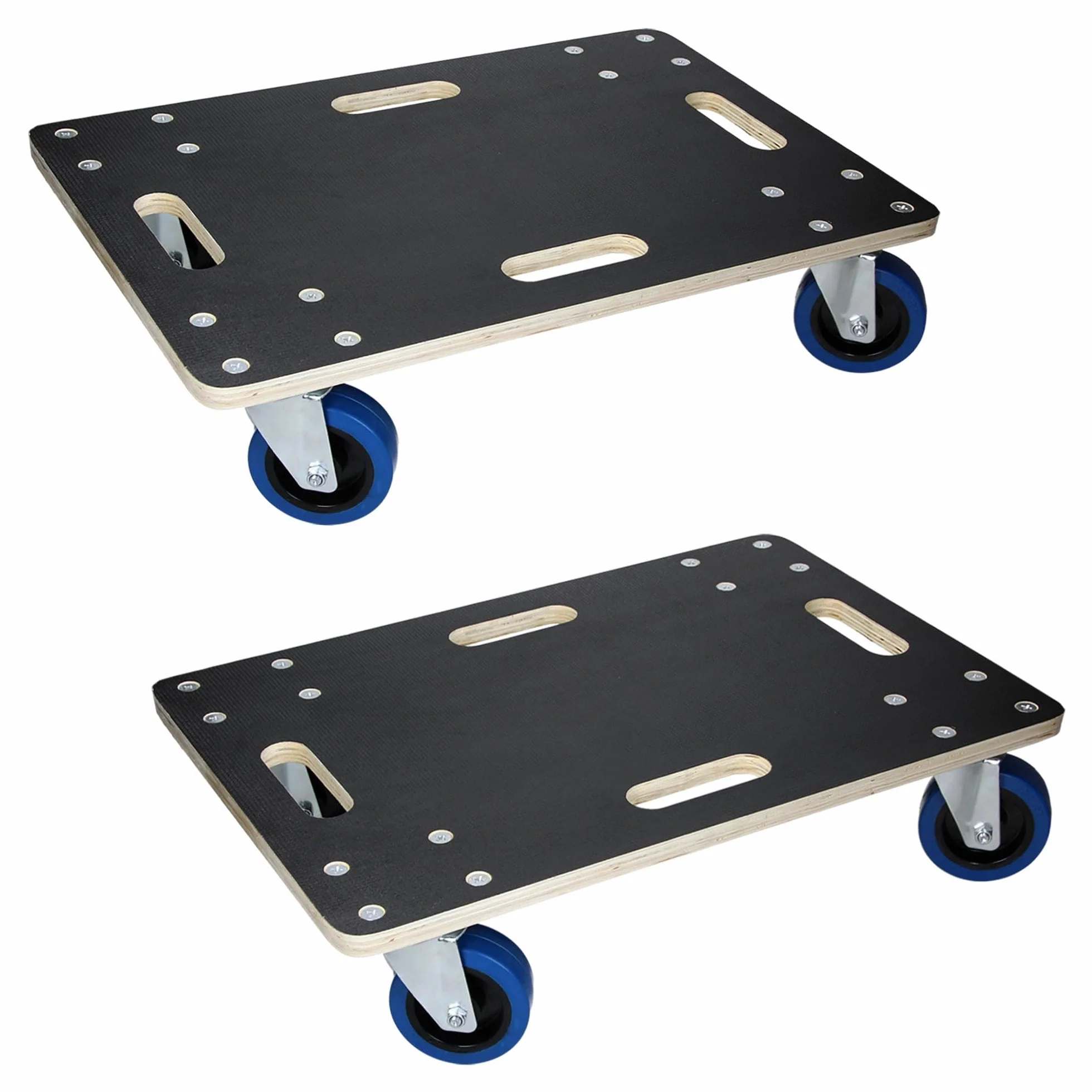 ECD Germany 2X Carrelli da Trasporto Mobili Elettrodomestici 40 x 60 cm Portata Carico Max. 800 kg Piattaforma Girevole Pedana con Ruote in Gomma Base Mobile Sposta Carichi Pesanti Trasloco Oggetti