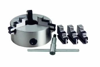 GrecoShop Mandrino Autocentrante per Tornio 3+3 Griffe Diametro 100 mm