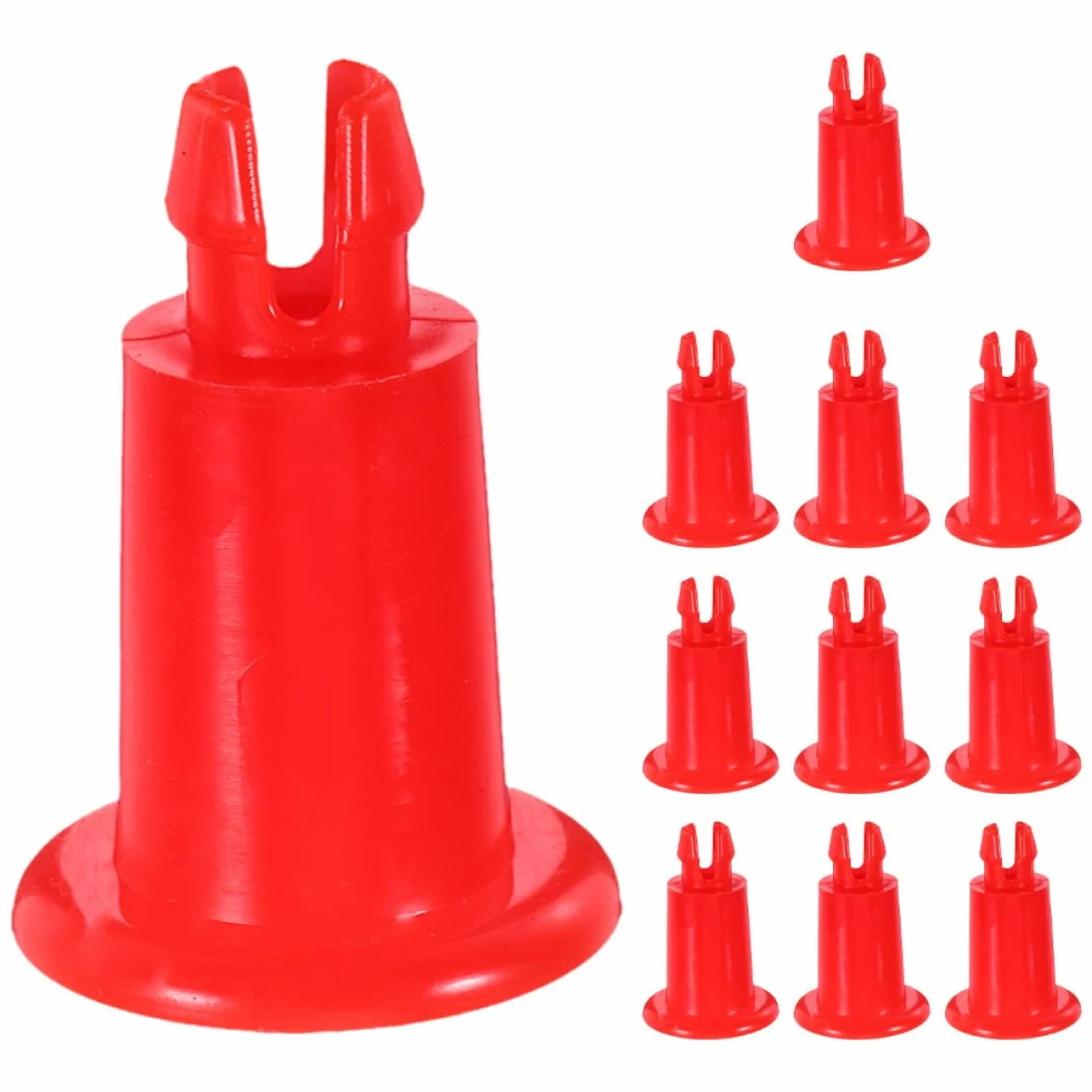 12 Pezzi Piedini per Bilancia Elettronica in Plastico Rosso Supporto Stabile e Capacità di Carico Elevata per Bilance da Cucina e Officina