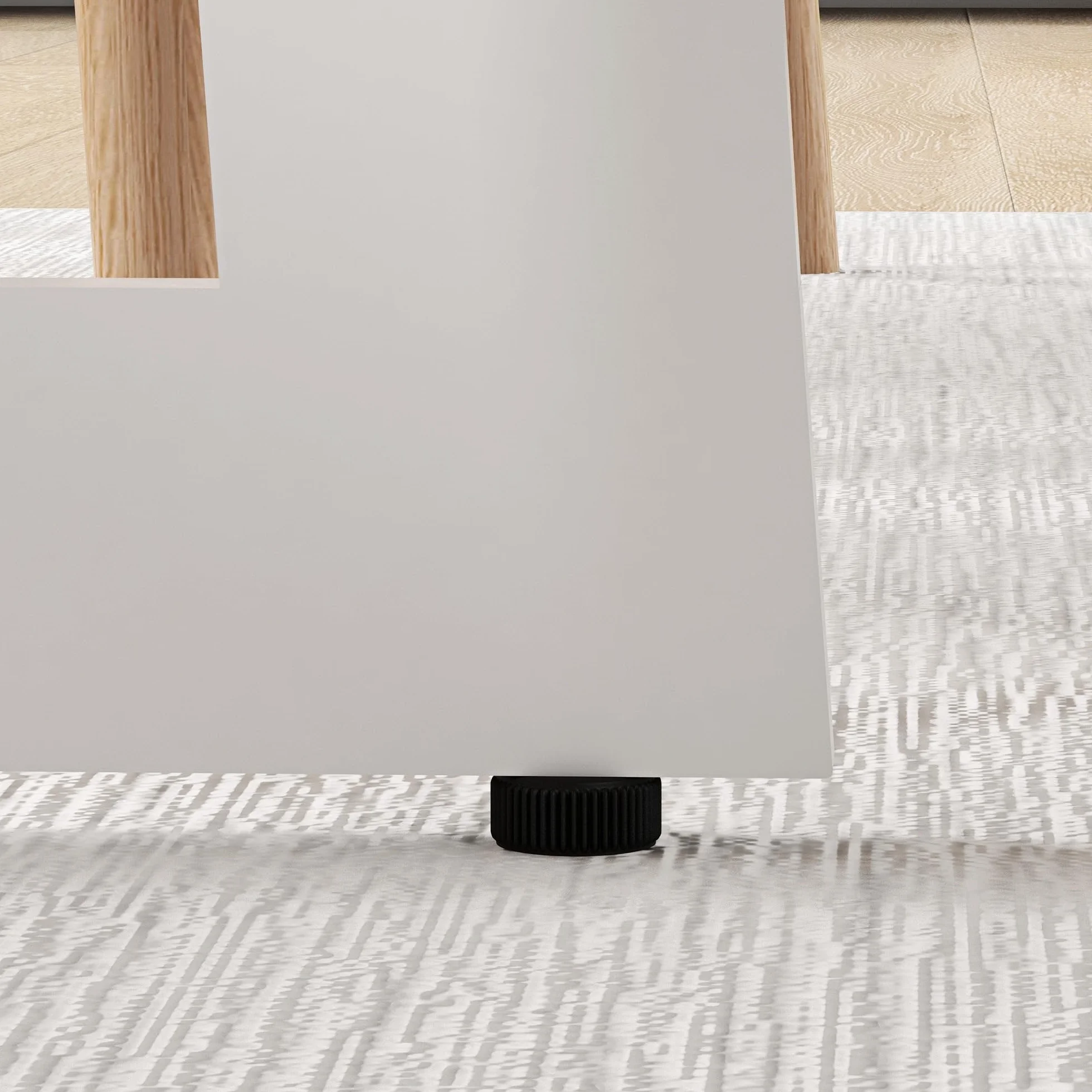 HOMCOM Tavolo da Pranzo Rotondo Ø100x75cm Bianco per 4 Persone