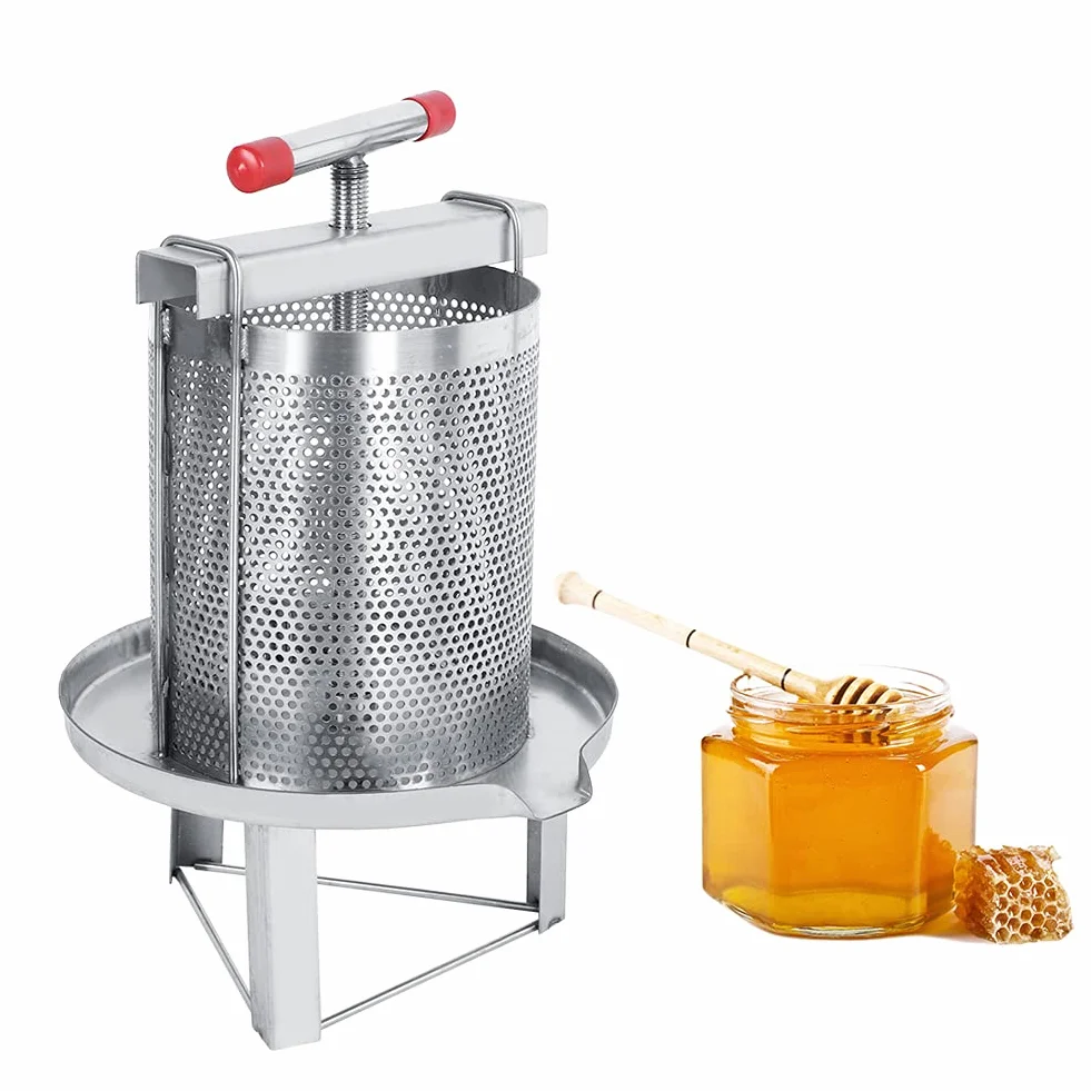 Estrattore manuale per in acciaio inox Pressa Attrezzatura per apicoltura con filtro