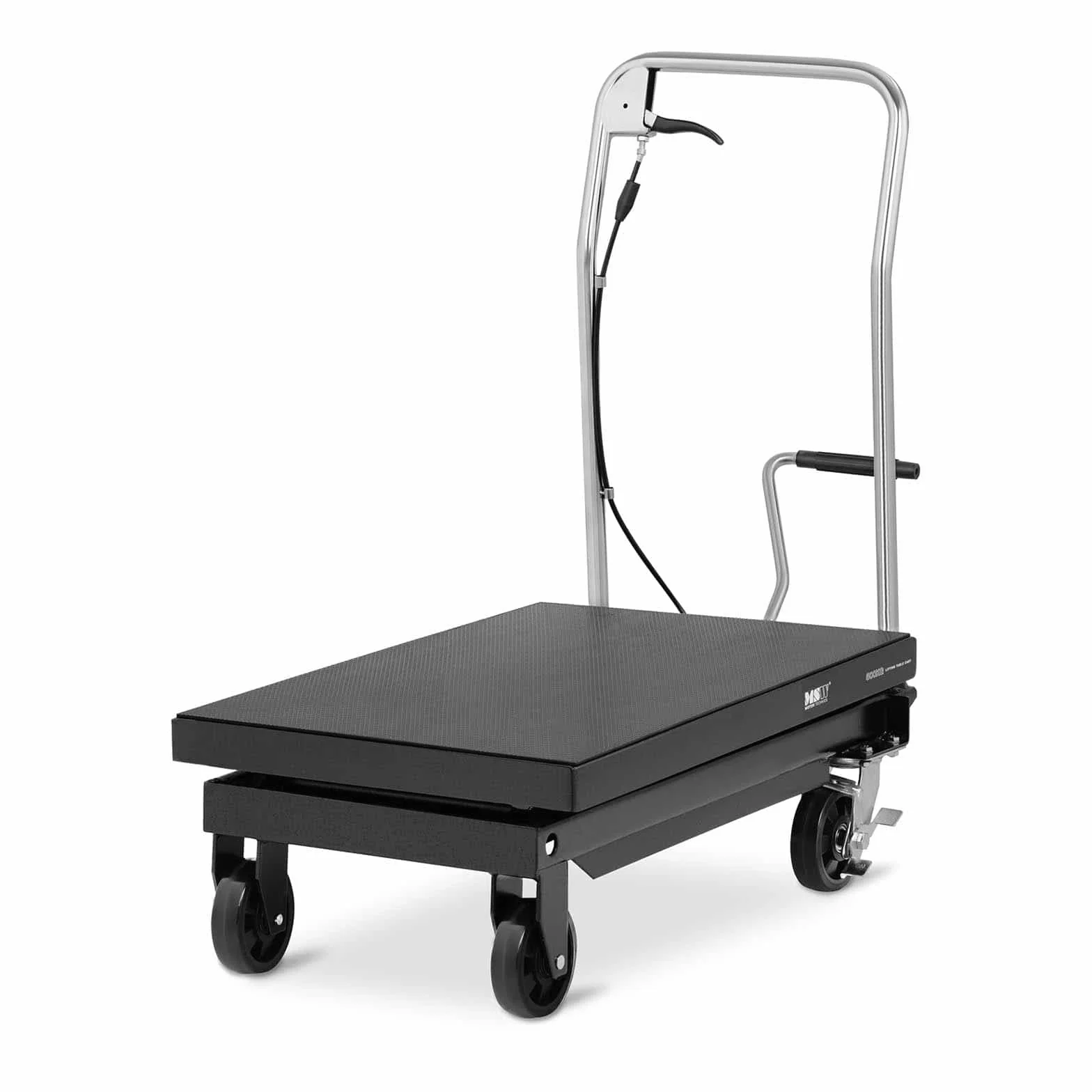 MSW Carrello Sollevatore A Pantografo Con Piano Elevatore Idraulico MSW-LTC500 (500 kg, Acciaio)