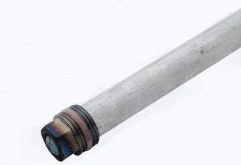 Anodo sacrificale di magnesio per serbatoio, 1" x 700 mm x diametro: 26 mm