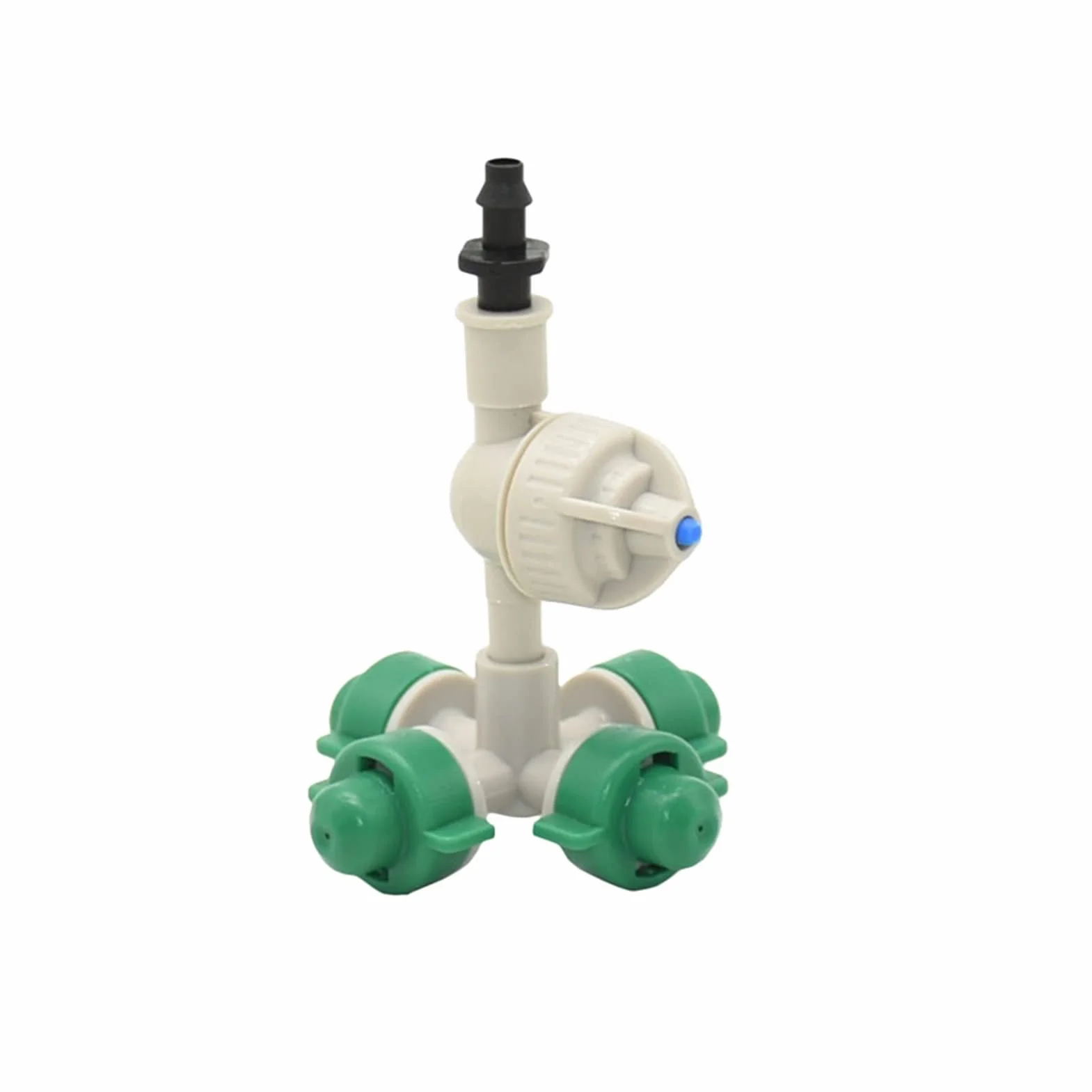 Xiaochen Raccordi per Tubi annaffiatori sprinklers Ugello di atomizzazione sospeso, ugello atomizzante antidocchiato Croce con connettore spinato, ugello di atomizzazione for irrigazione Serra 50 Set