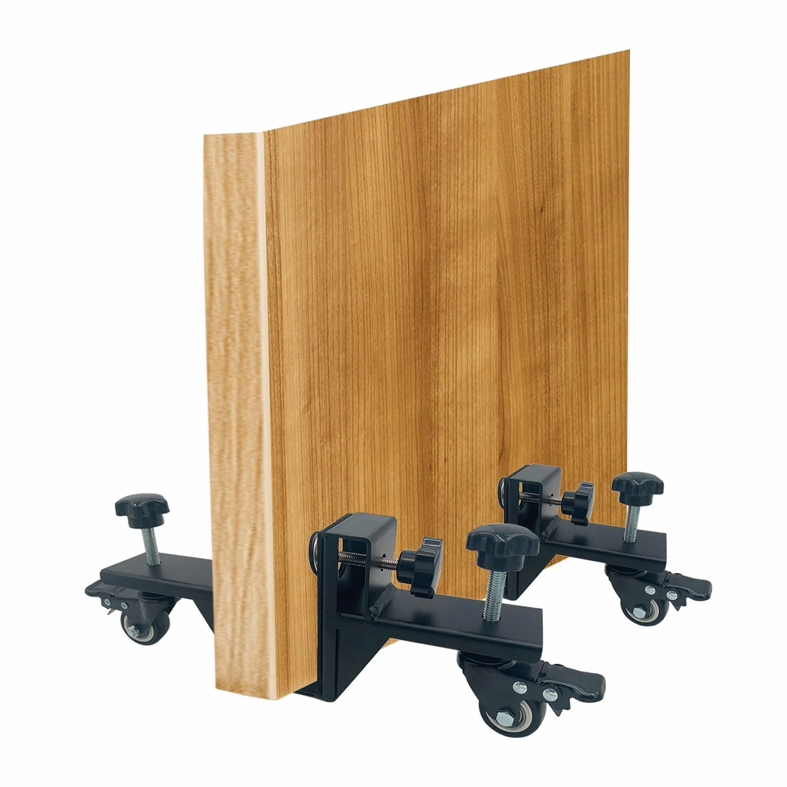 2 pannelli per carrelli sollevatori, resistenti e regolabili con ruote, strumenti di installazione per porte pesanti per il trasporto di pannelli da 2,5-4,5 cm
