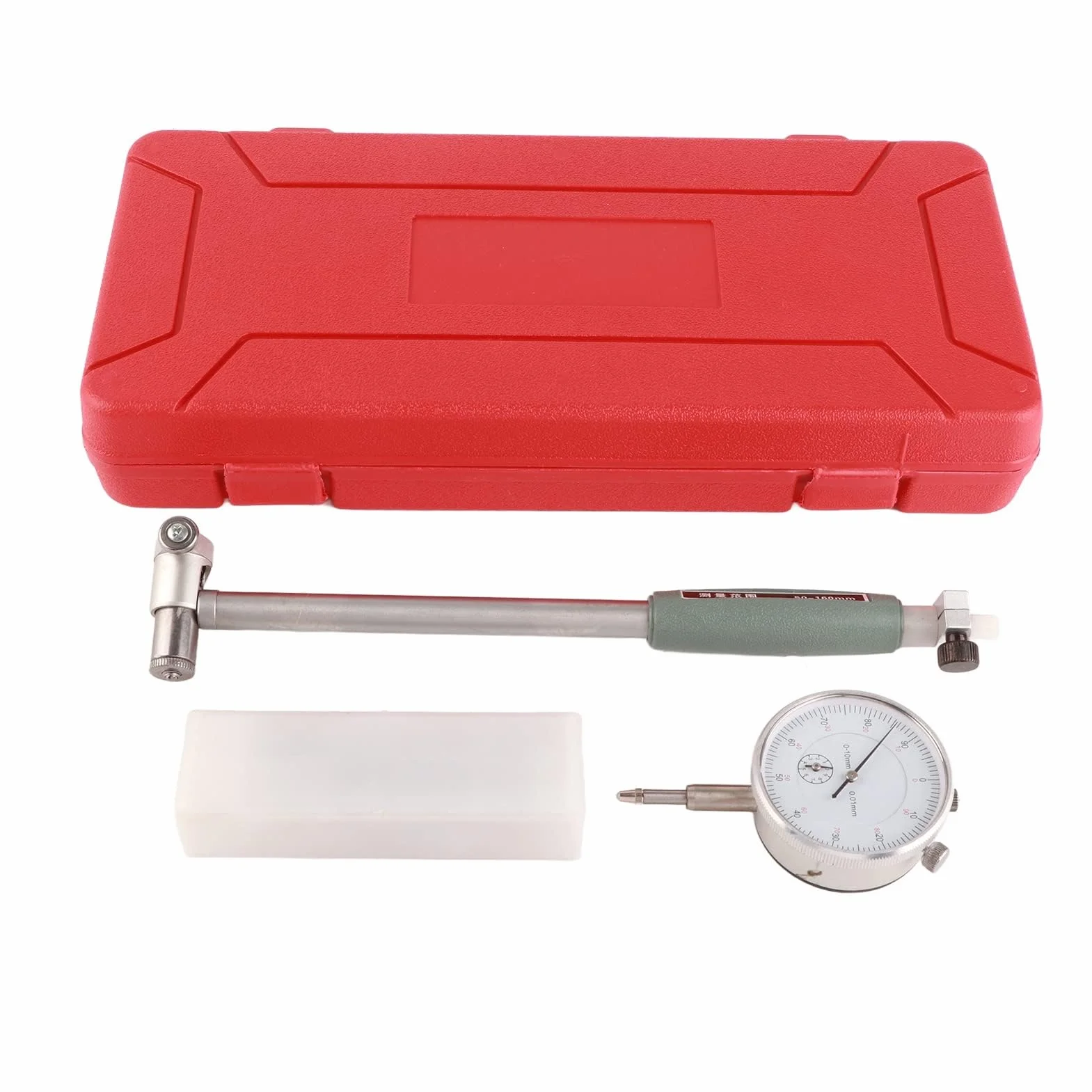 Calibro a Lancetta per Misurazione Fori Interni di Cilindri Motori da 50 a 160 mm con Precisione 0.01 mm Kit di Misurazione Completo