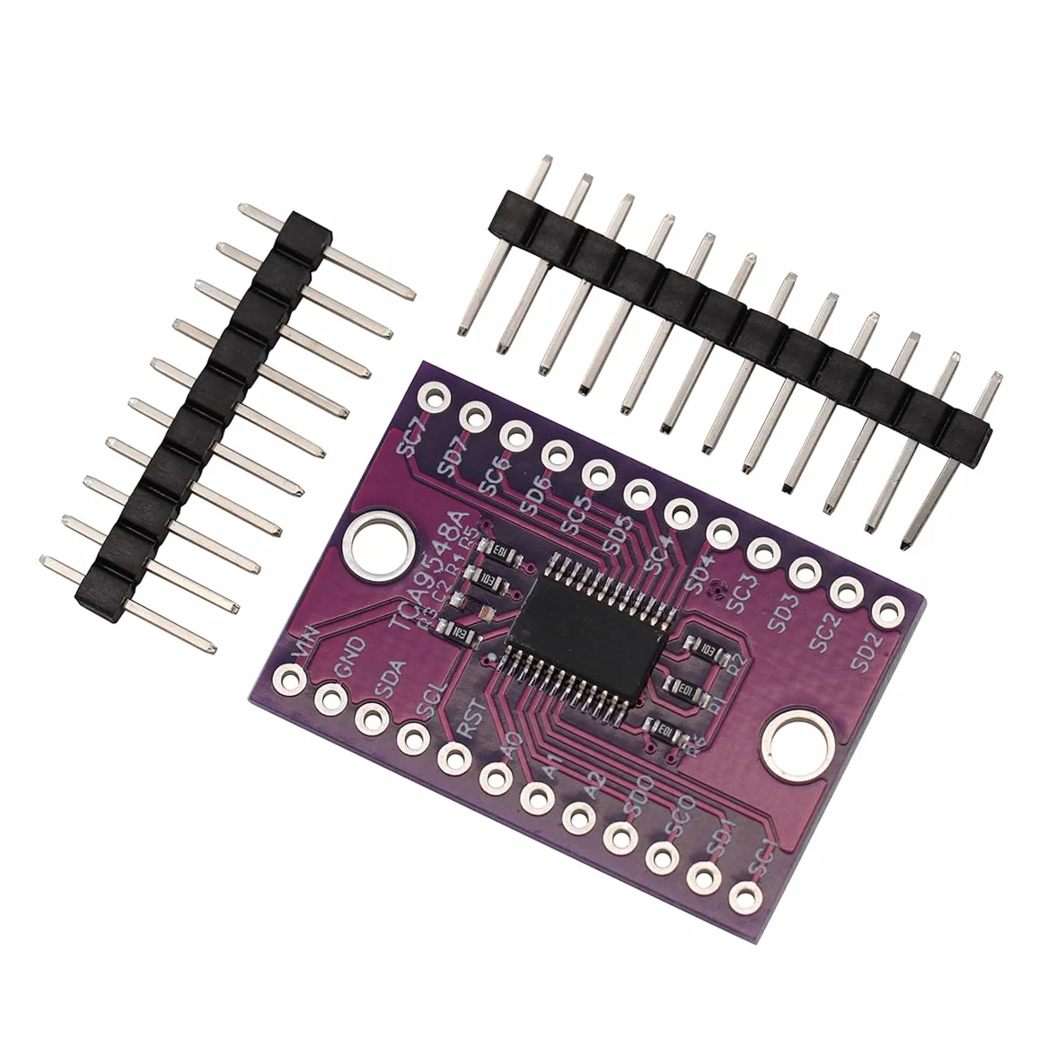 TCA9548A I2C IIC Modulo scheda breakout multiplexer Scheda di sviluppo espansione 8 canali Scheda di espansione per Arduino (2 pezzi)
