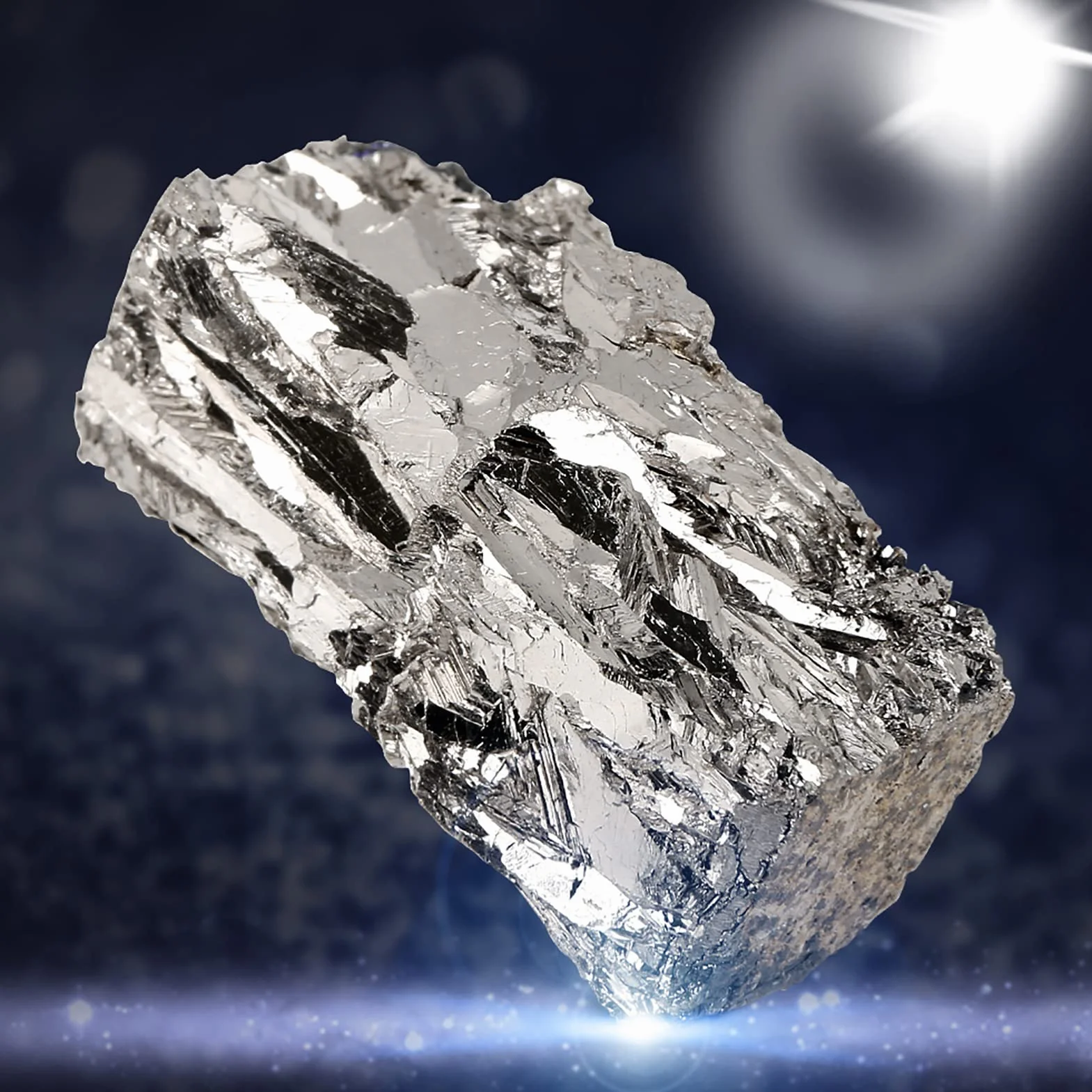 Lingotto del Metallo del Bismuto 100G, Cristallo Puro del Pezzo 99,99% del Gallio del Metallo del Gallio per la Fabbricazione dei Cristalli