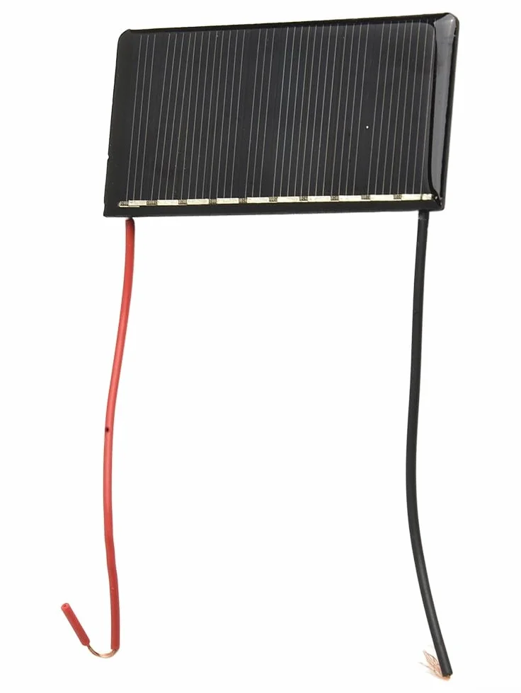 Celle solari miniatura portatili leggere affidabili che generano energia efficiente a tensione di 5V/corrente di 60mA (5pcs)