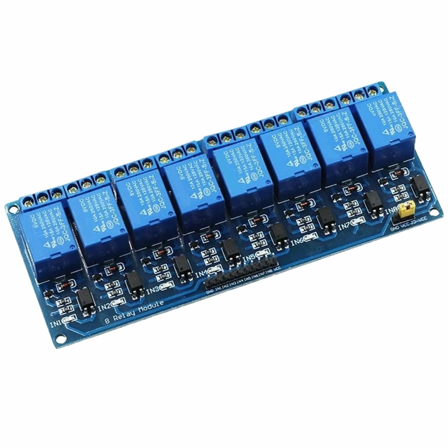 Modulo relè 5v 12v 1 2 4 6 Modulo relè a 8 canali con accoppiatore Ottico Uscita relè 1 2 4 6 Modulo relè a 8 Vie Disponibile(8 Channel 5V)