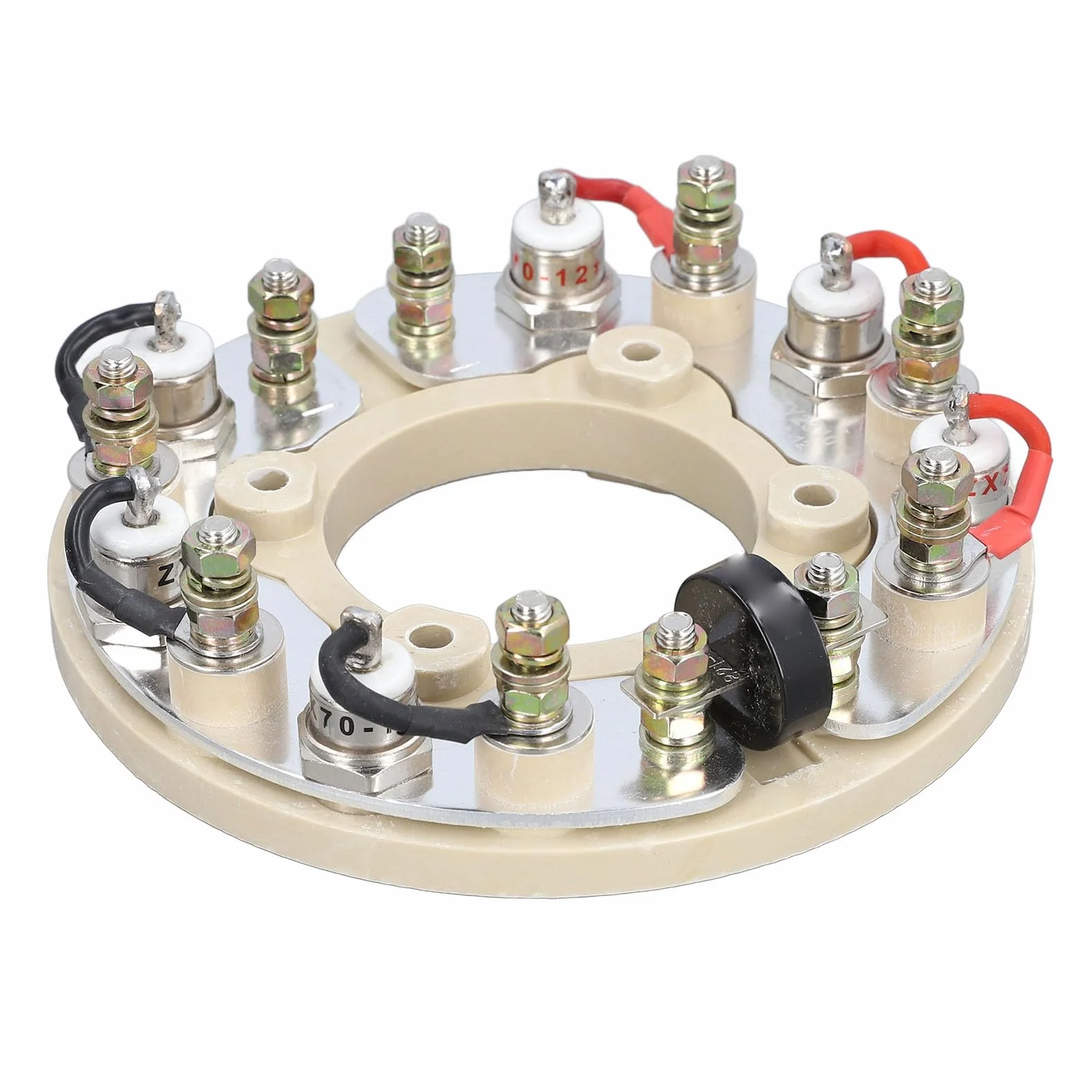 ViaGasaFamido Ruota del Raddrizzatore Anello Ad Circolare della Ruota del Ponte Raddrizzatore in Ottone per Uso Sostitutivo della Riparazione del Generatore di Componenti Elettronici del Generatore