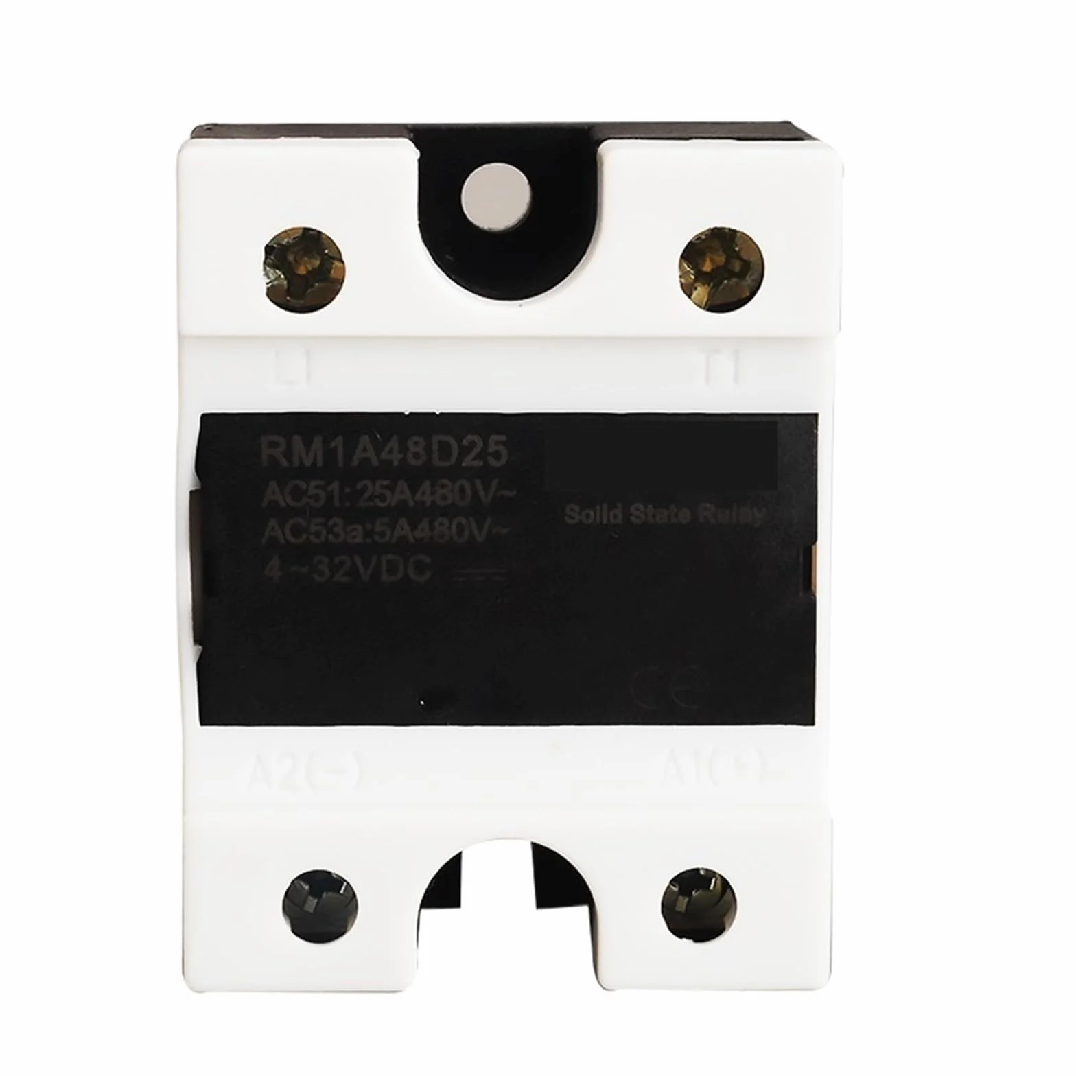 RM1A48D25 Relè a stato solido CC CA 25 A, Uscita: 42-530 V CA Ingresso: Relè SSR 5 V 12 V 24 V 32 V CC, scheda interruttore relè di tensione optoisolatore