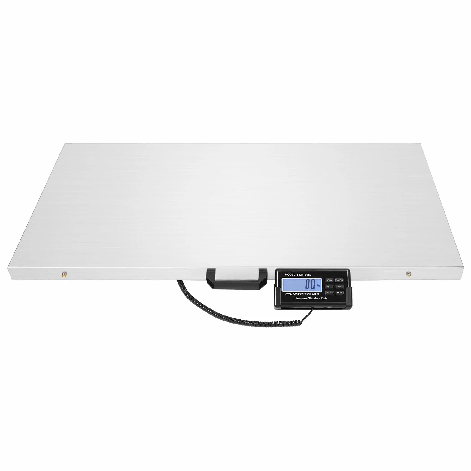Bilancia per animali in acciaio inox, 103 x 53 cm, 300 kg