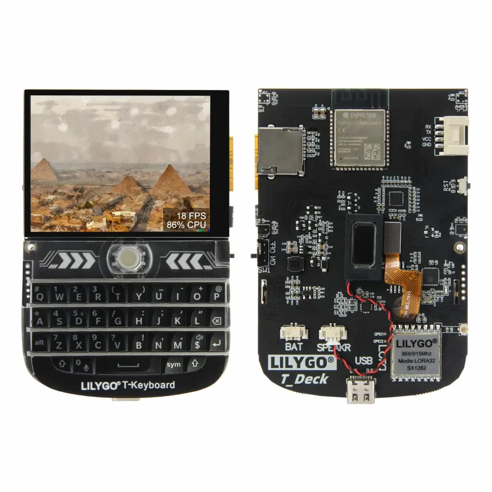 LILYGO T-Deck ESP32-S3 LoRa BLE WiFi TTGO Modulo LoRaWAN Scheda di sviluppo a lungo raggio con schermo LCD da 2,8" (433 MHz)