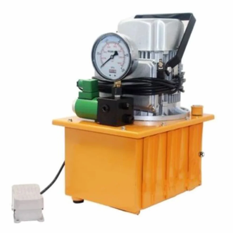 Pompa Idraulica Elettrica 1400 RPM Con Serbatoio Del Carburante Da 7 L, 750 W, 220 V, Per Rimorchio, 2-70 Mpa Elettrovalvola Idraulica (Verde)
