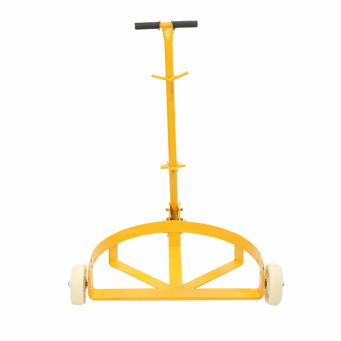 Carrello per Trasporto Fusti con Ruote a Rullo, Carrello per Tamburo, Design Basso, Capacità di Carico 500kg, per Utilizzo Industriale e Magazzino, Compatibile con Fusti fino a 60cm di Diametro