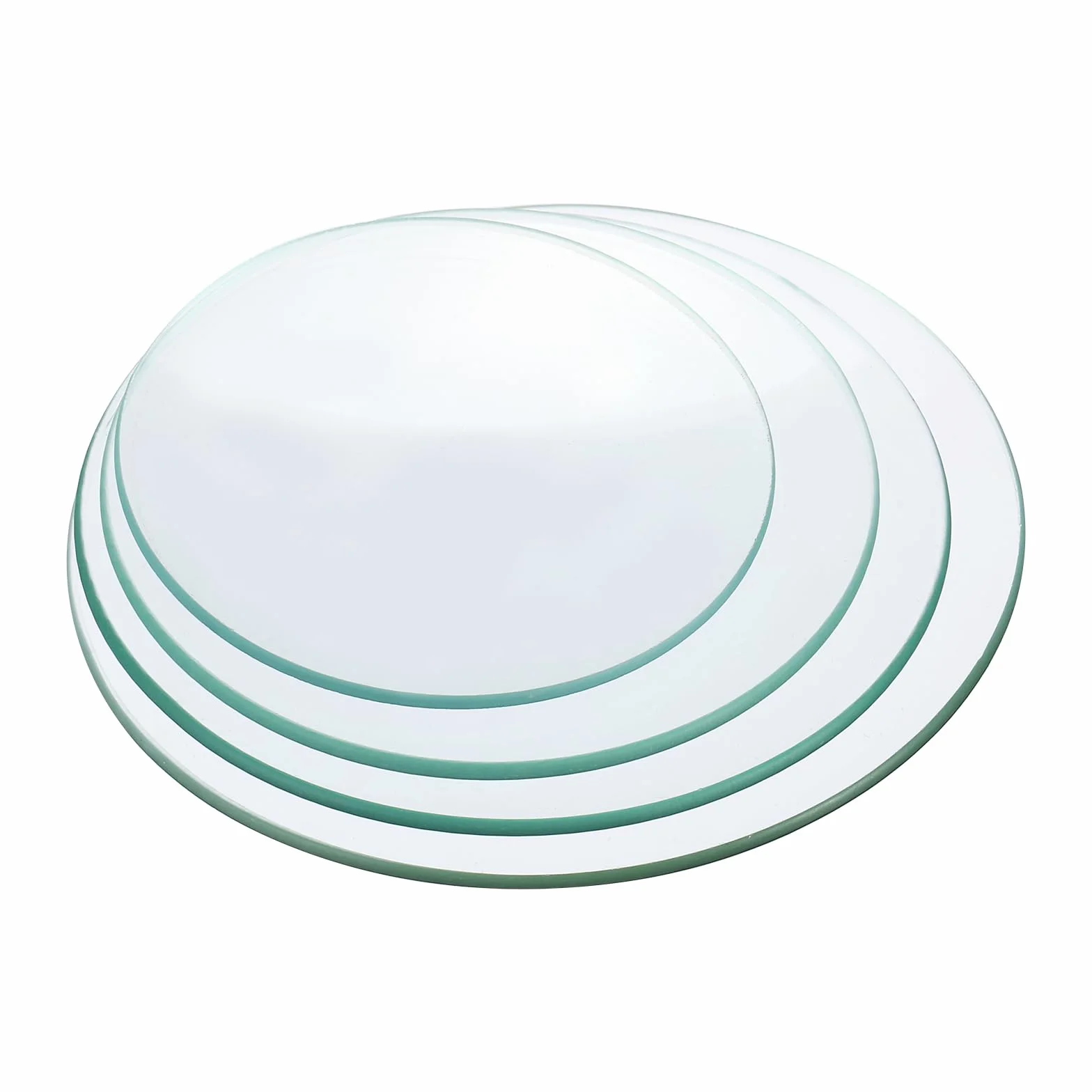 PATIKIL 60/90/120/150mm Diametro Orologio Vetro, 1 Set Becher Coperchio Liscio Bordi Smussato Arco per Laboratorio, Trasparente
