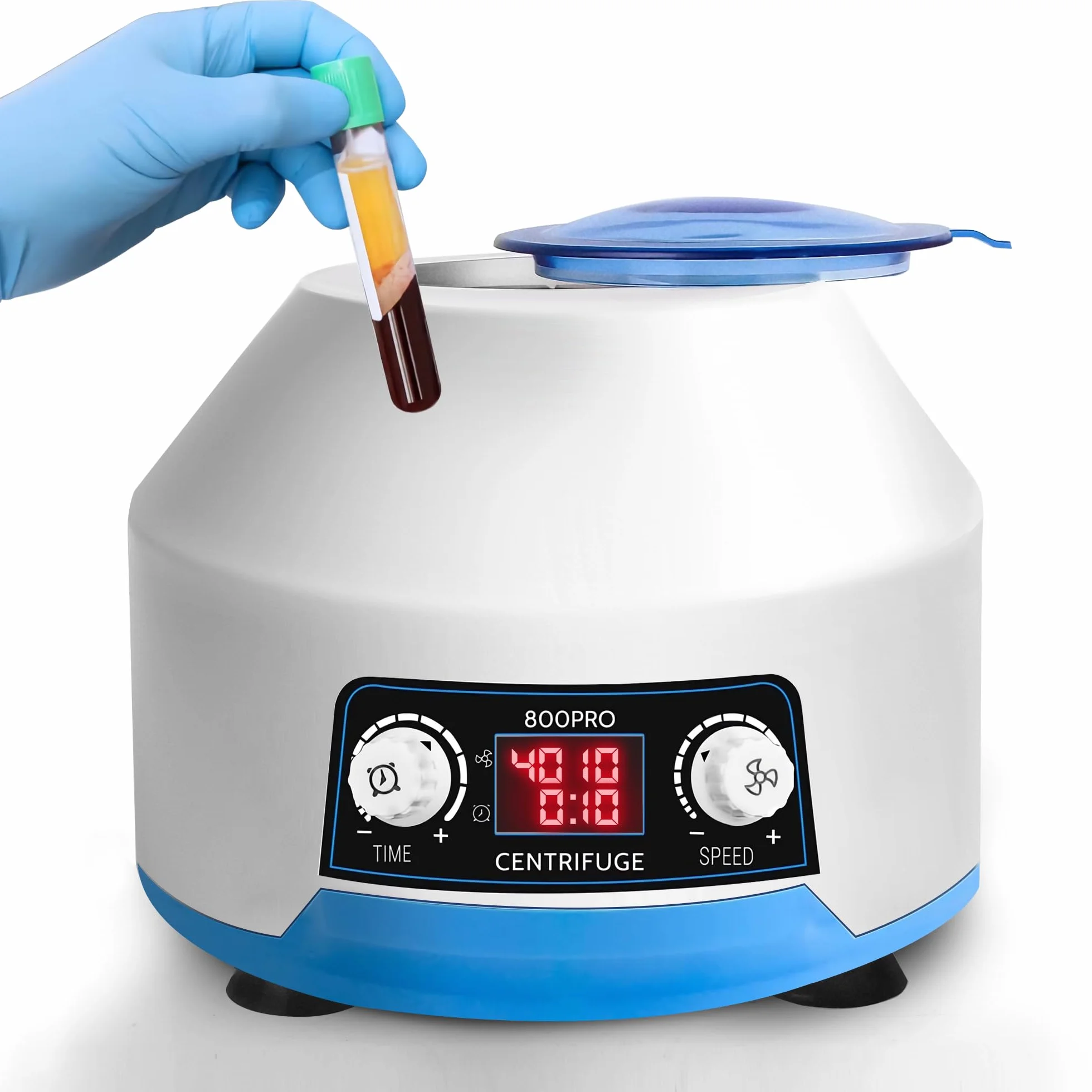 Centrifuga Laboratorio PRP 6x15ml con schermo LCD, 4000rpm Macchina Centrifuga Plasma, 100min Limit, 1953xg, per sangue, plasma, pratica medica-220V