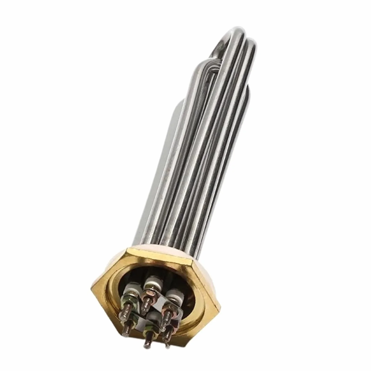 DC 24V 48V 36V Elemento Riscaldante DN32 Filo Tubolare Riscaldatore Di Acqua Ad Immersione 600w/900w/1200w/1500w Elemento Tubolare 1PC(48V 900W 2 loops)