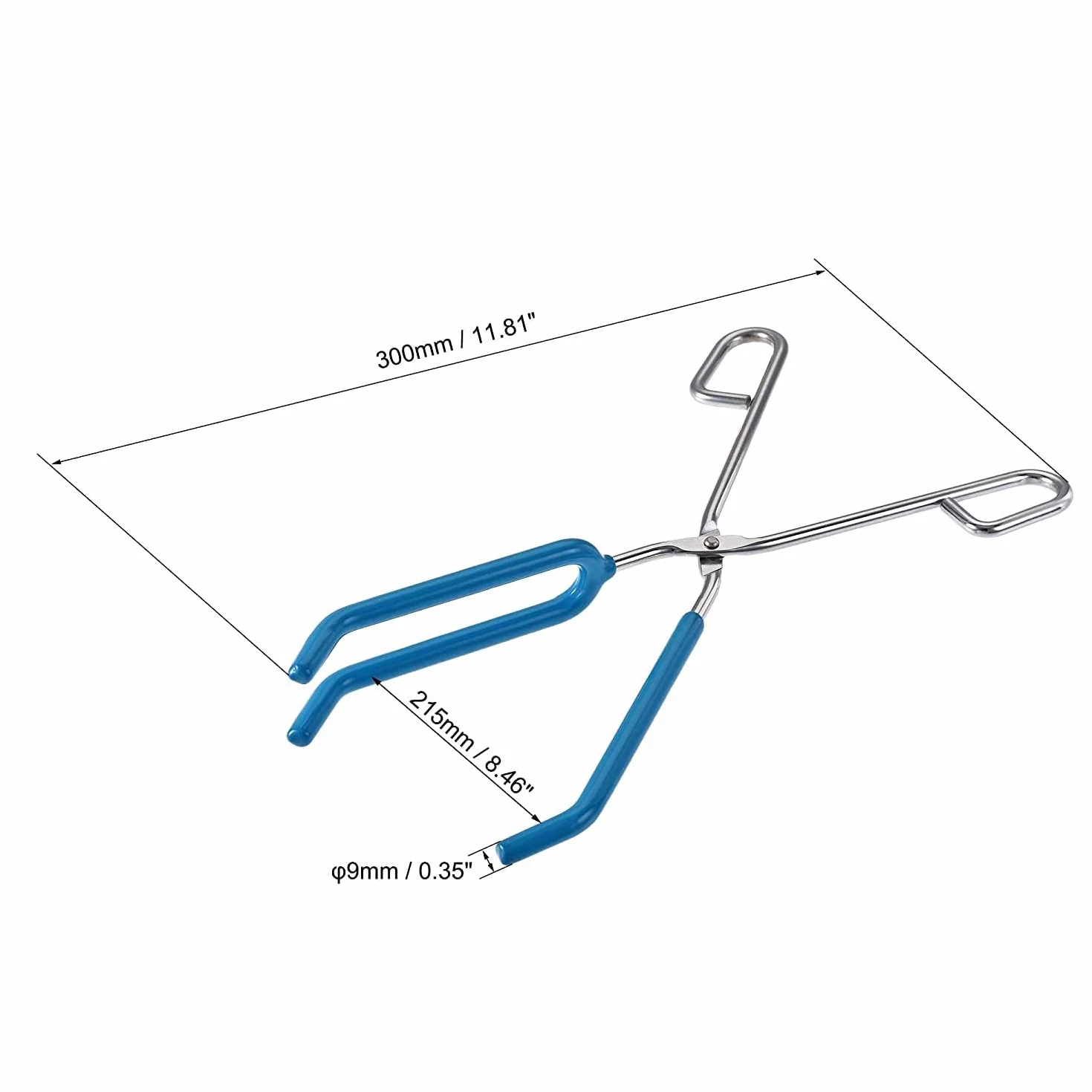 Pinza per Becher da Laboratorio 3 Poli Pinze per Clip per Becher da Laboratorio nel Acciaio Inossidabile Strumento per Clip di Sicurezza Strumento per Scienze