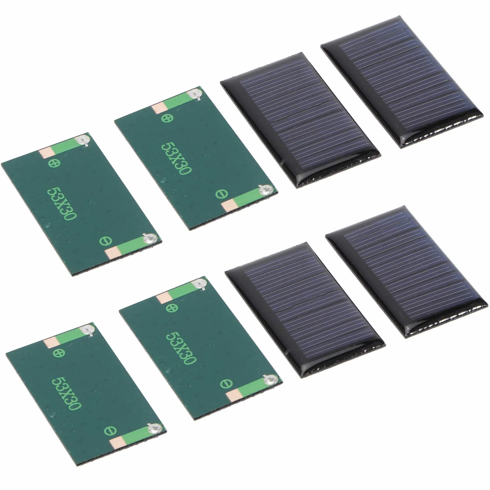 Mini Pannello Solare 8PCS 30MA 5V Celle Solari Piastra Epossidica Fai-da-Te Caricabatterie Fotovoltaiche