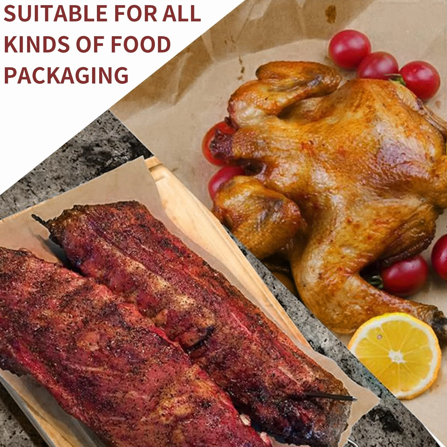 Carta da macellaio, carta kraft, carta da macellaio, carta pesca per barbecue, affumicatore, carne di pesce, salsiccia, perfetta cottura di succosi