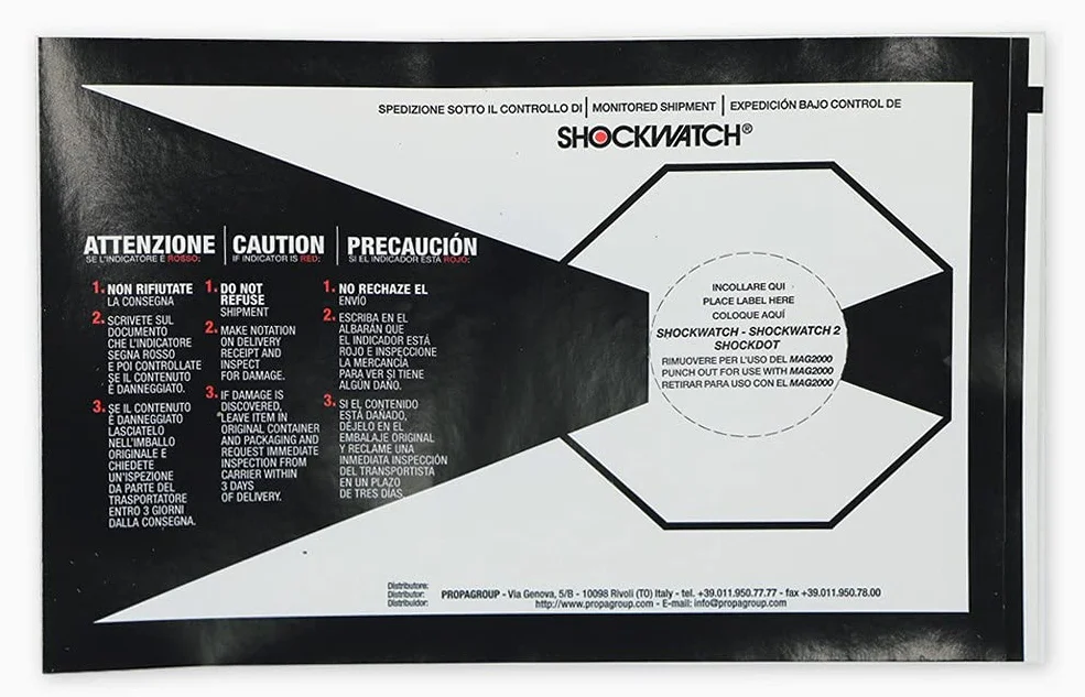 Indicatore di Impatto Shockwatch 2 · 50G (Red) - Pack 10 pz