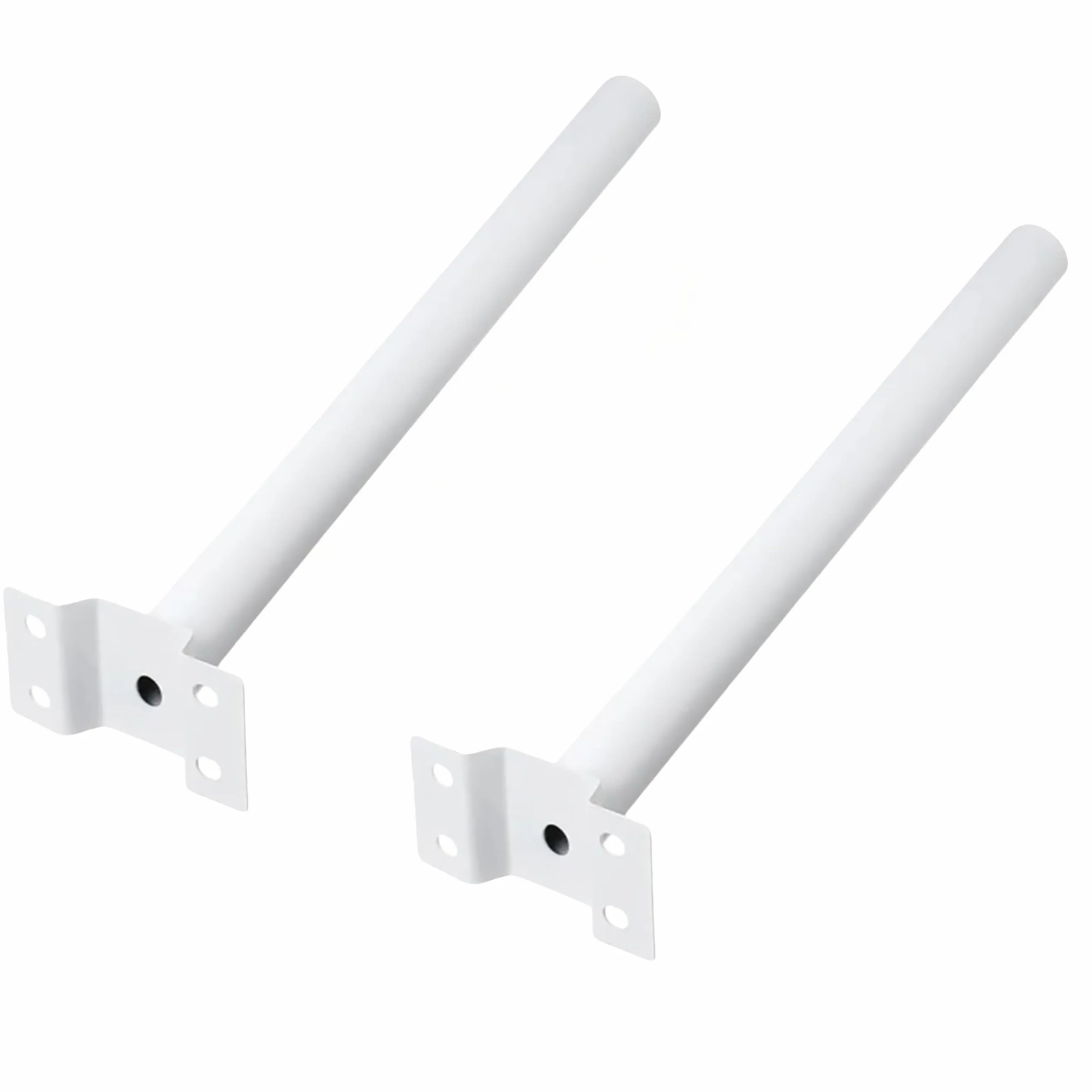 YASTA Palo Per Lampione Solare 48 Cm Staffa Bianca Per Lampione Stradale Palo Antenna TV Supporto Per Faro Led Da Esterno Stradale Braccio Per Muro Parete (2)