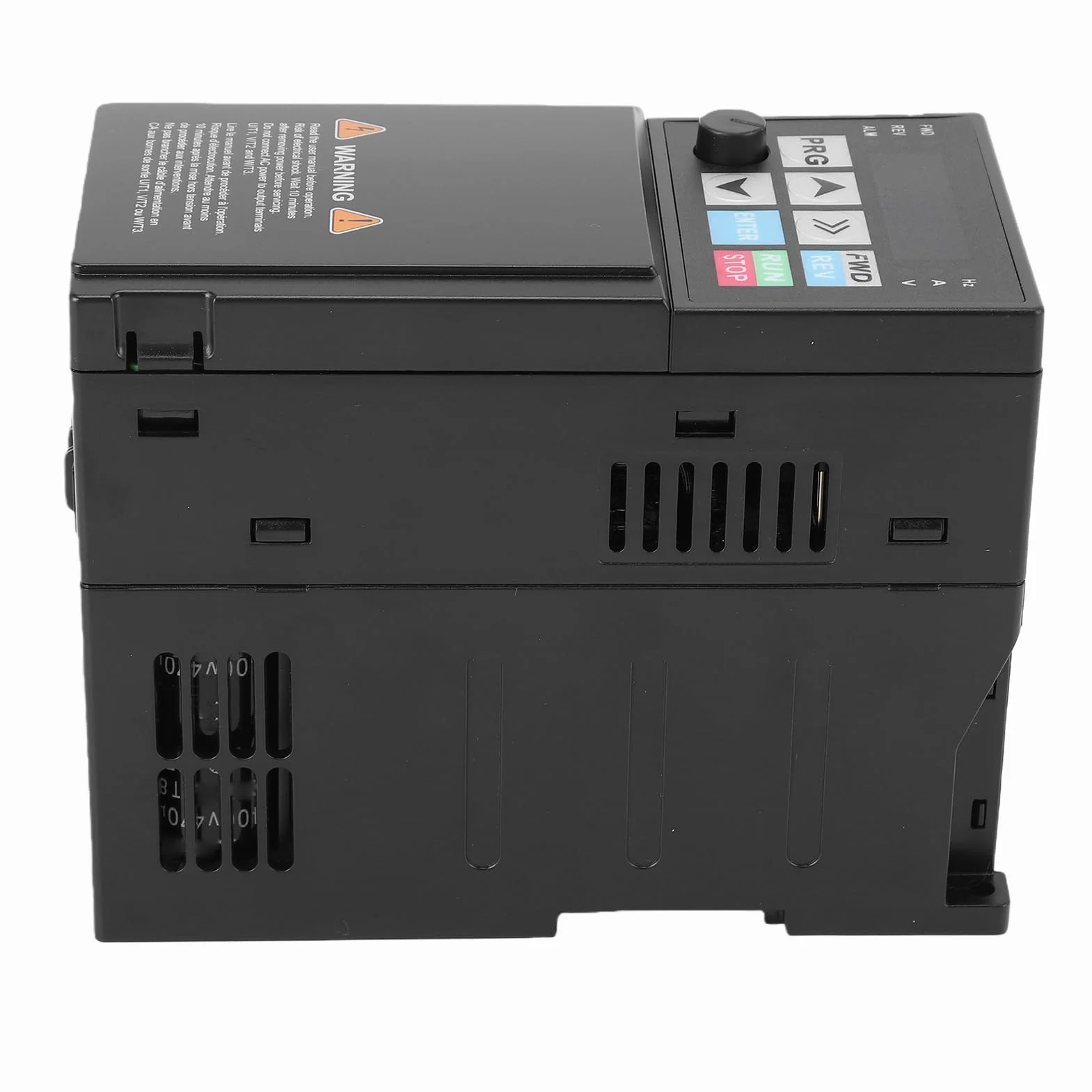 Aramox Azionamento A Frequenza Vettoriale Azionamento A Frequenza Variabile da 1,5 KW Trifase 50 60 Hz 5,0 A Ingresso da 0 A 320 Hz Uscita PC Ignifugo Display Digitale per Controllo velocità Motore