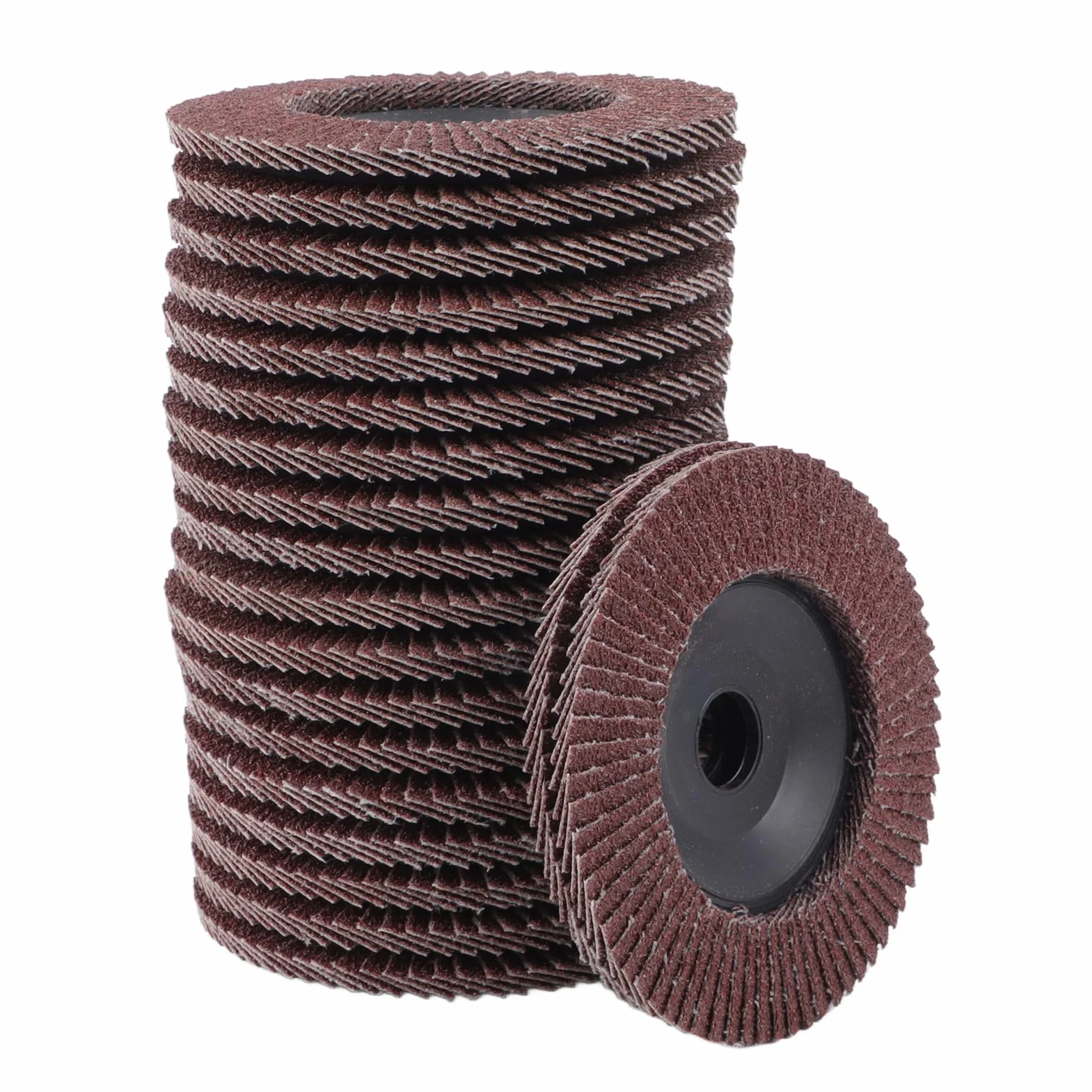 20 Pezzi Dischi Lamellari, 100 x 16 mm Disco Abrasivo a Grana 80 Dischi Lamellari in Carta Vetrata Mola Abrasiva