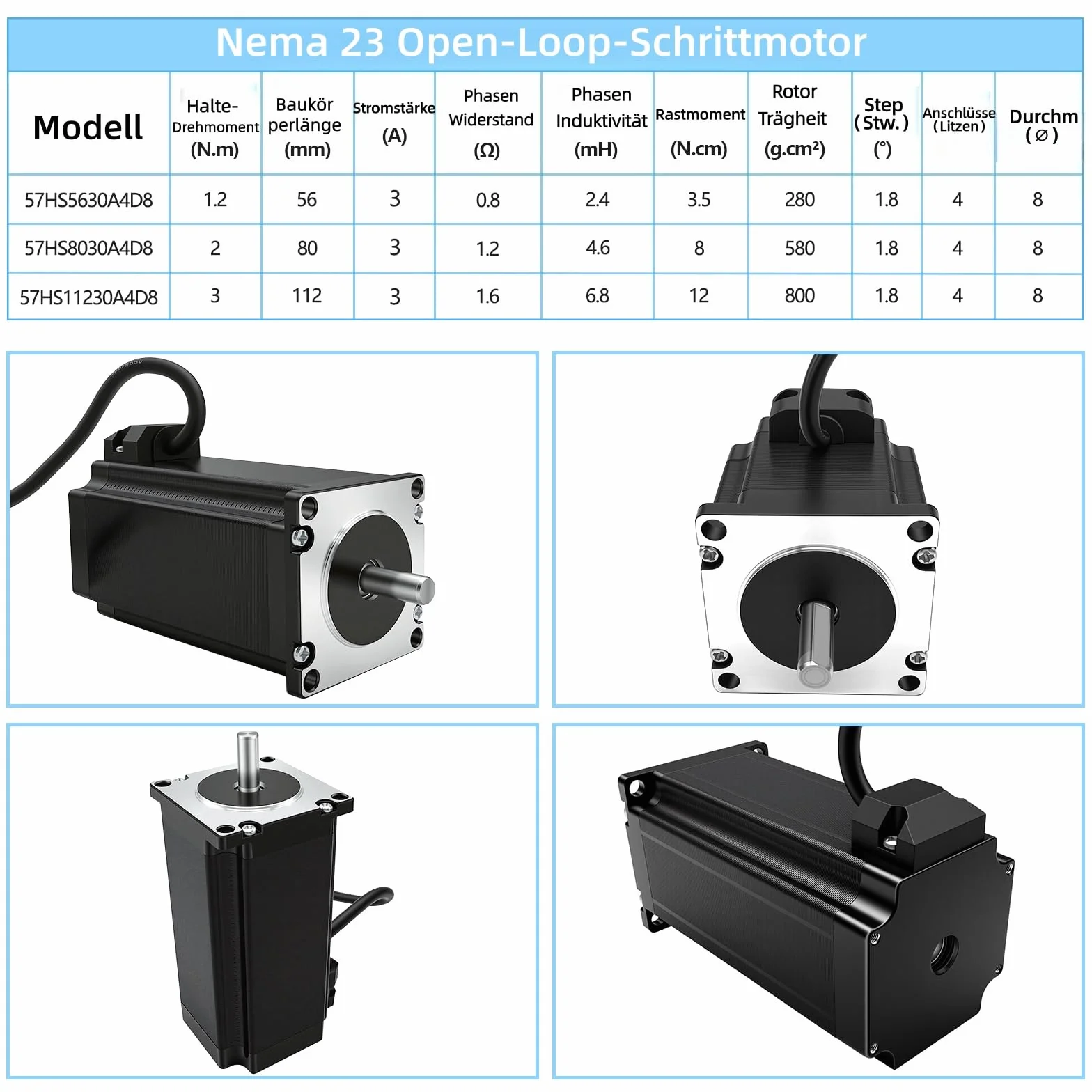 Nema 23 Kit motore passo-passo con 3 pezzi Nema23 57 mm 3 Nm stepper motore stepper e driver DM556 e 1 alimentatore da 350 W 24 V e scheda di controllo Mach3 CNC per macchine per incisione, set di