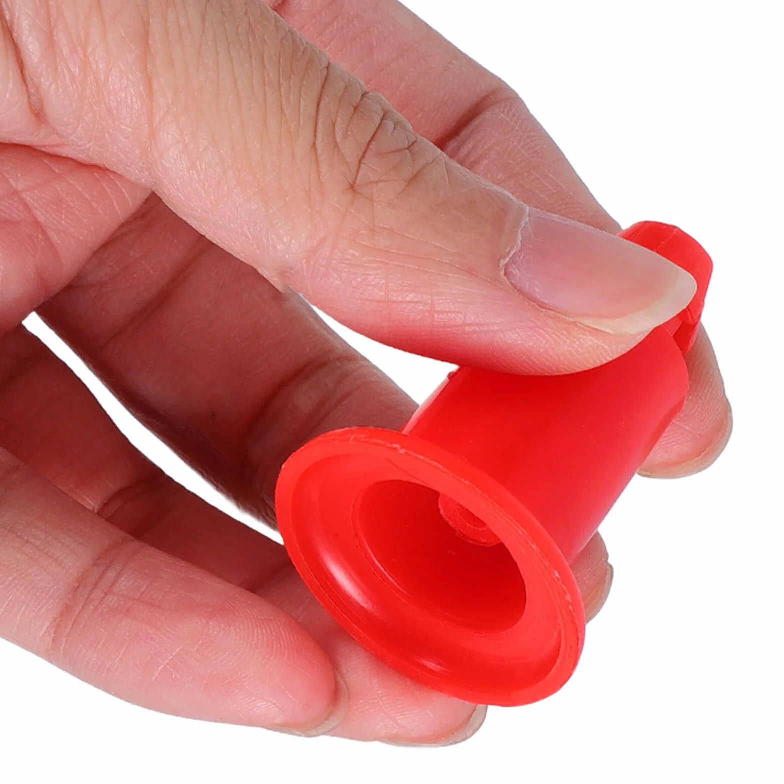 KOMBIUDA 20 Pezzi Supporto in Plastica Rossa per Bilancia Elettronica da Cucina, Piedini Livellanti Antiscivolo per Vassoio Bilancia Fino a 30 Kg