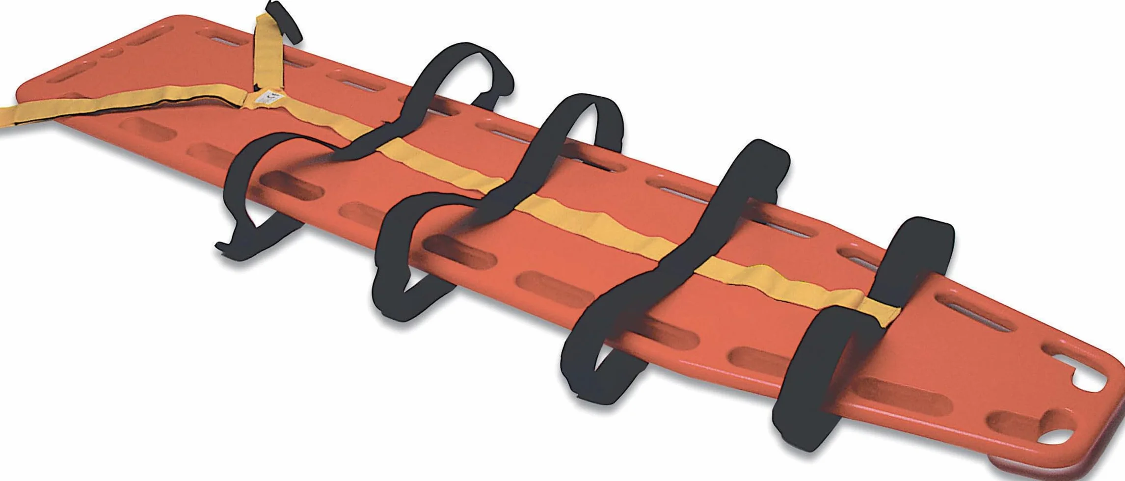 Barella pronto soccorso emergenza + imbragatura a ragno Tavola spinale in polietilene 184 x 44x 6,5 cm -