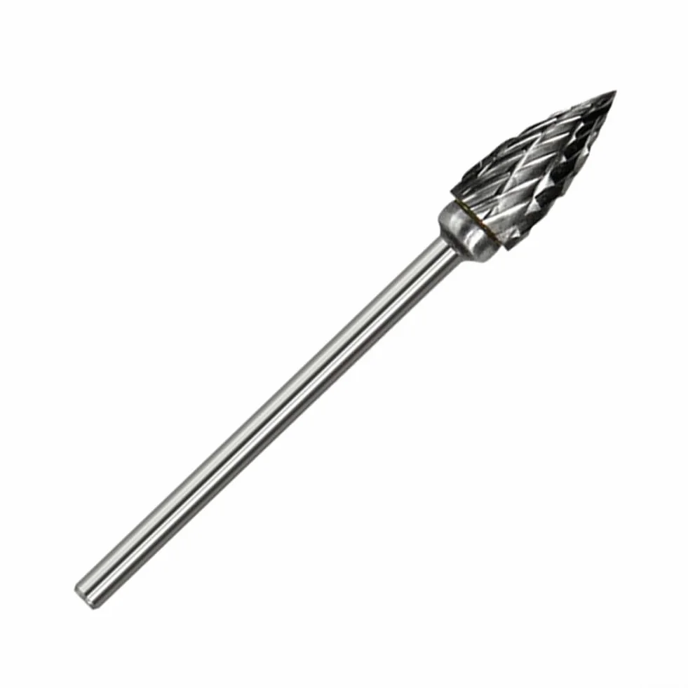 Punta per trapano rotante con gambo da 2,35 mm per rettifica e fresatura di metalli, compatibile con utensili rotanti, pezzo unico per intaglio di precisione su metallo, plastica, pietra, legno (B)