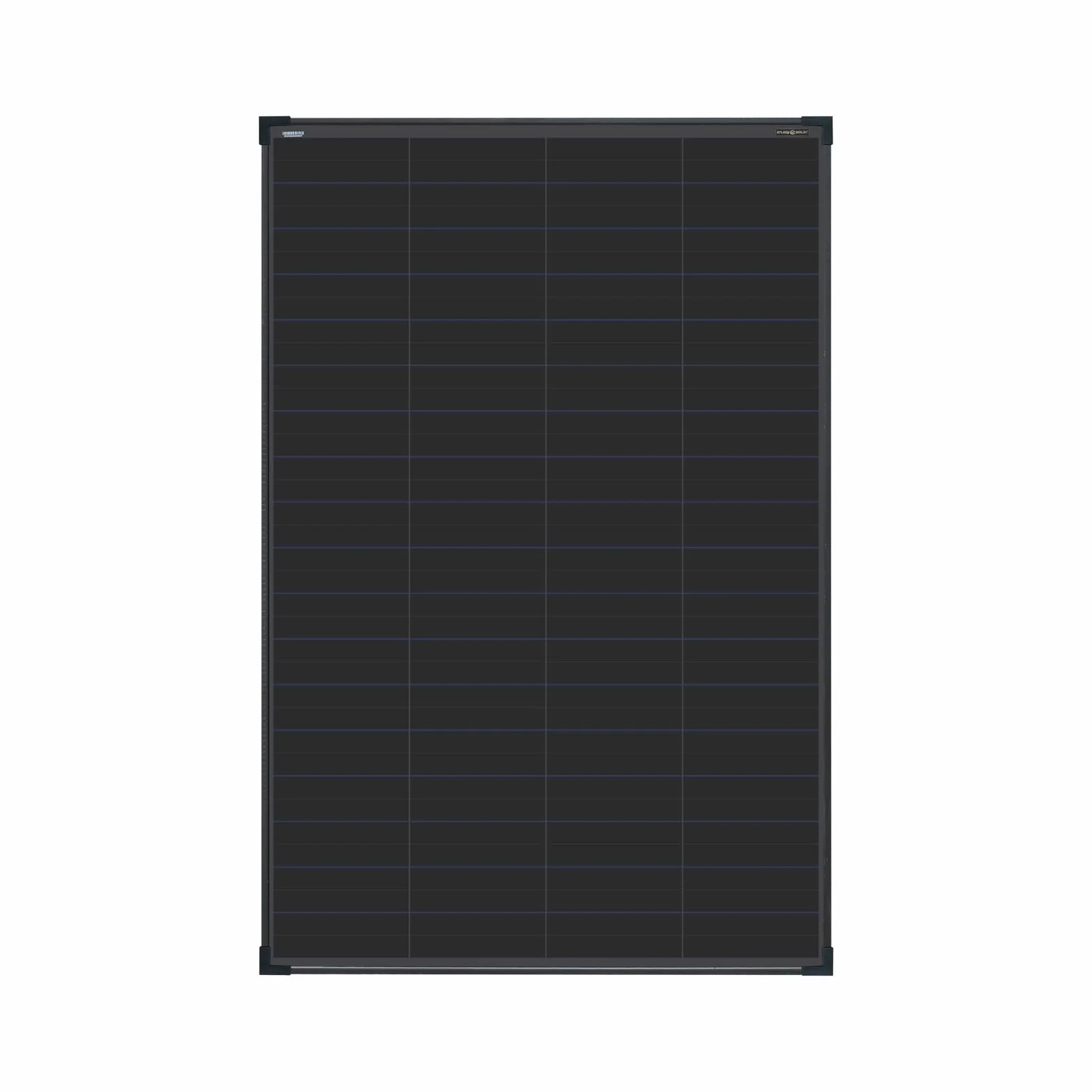 enjoy solar® Pannello solare monocristallino 200W 12V con tecnologia HPBC – Alta efficienza 25%, celle solari da 182mm, Full Black, ideale per camper, balcone, casetta da giardino e barca
